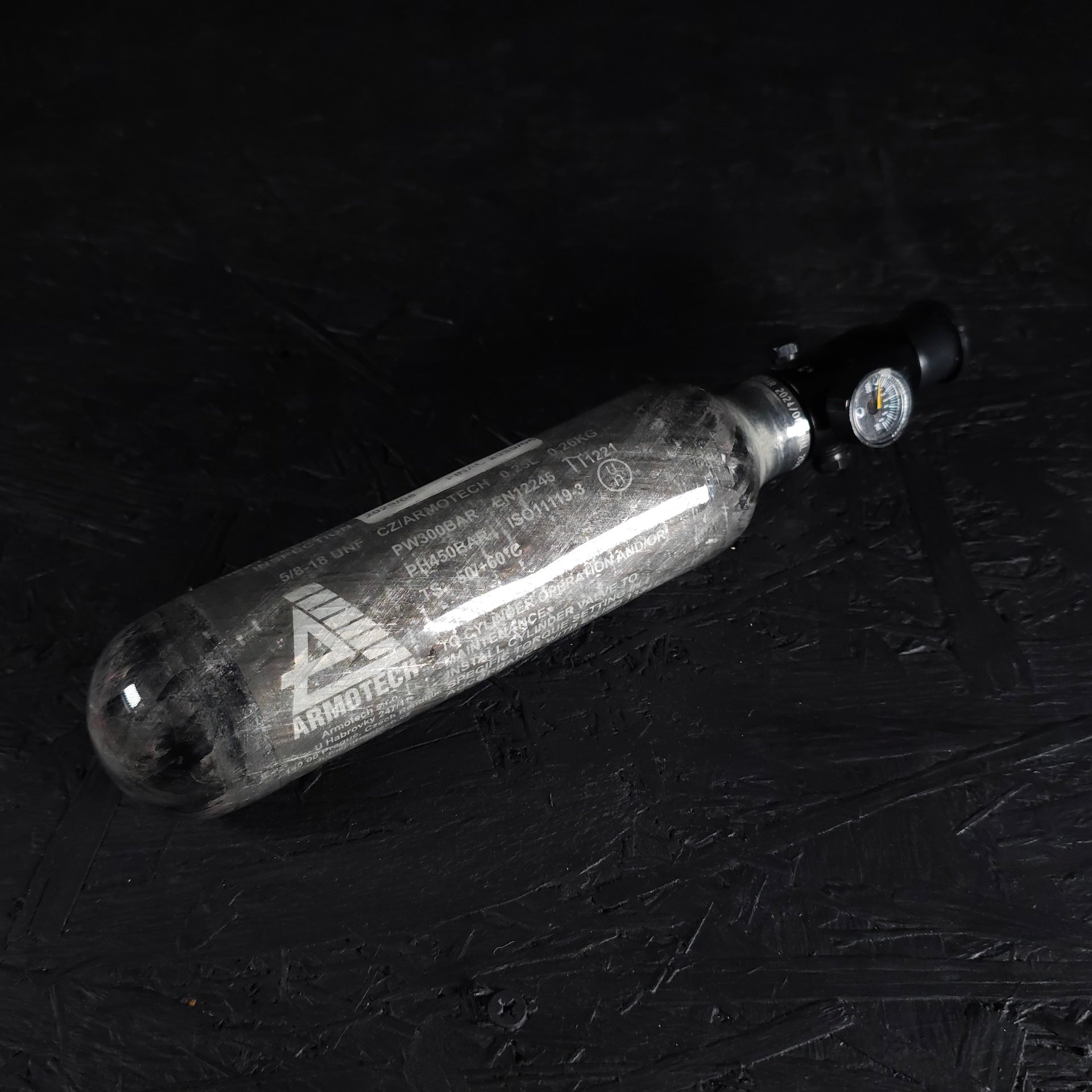 ARMOTECH 0.25L CORE CARBON FIBRE HPA TANK - AIRTACUK