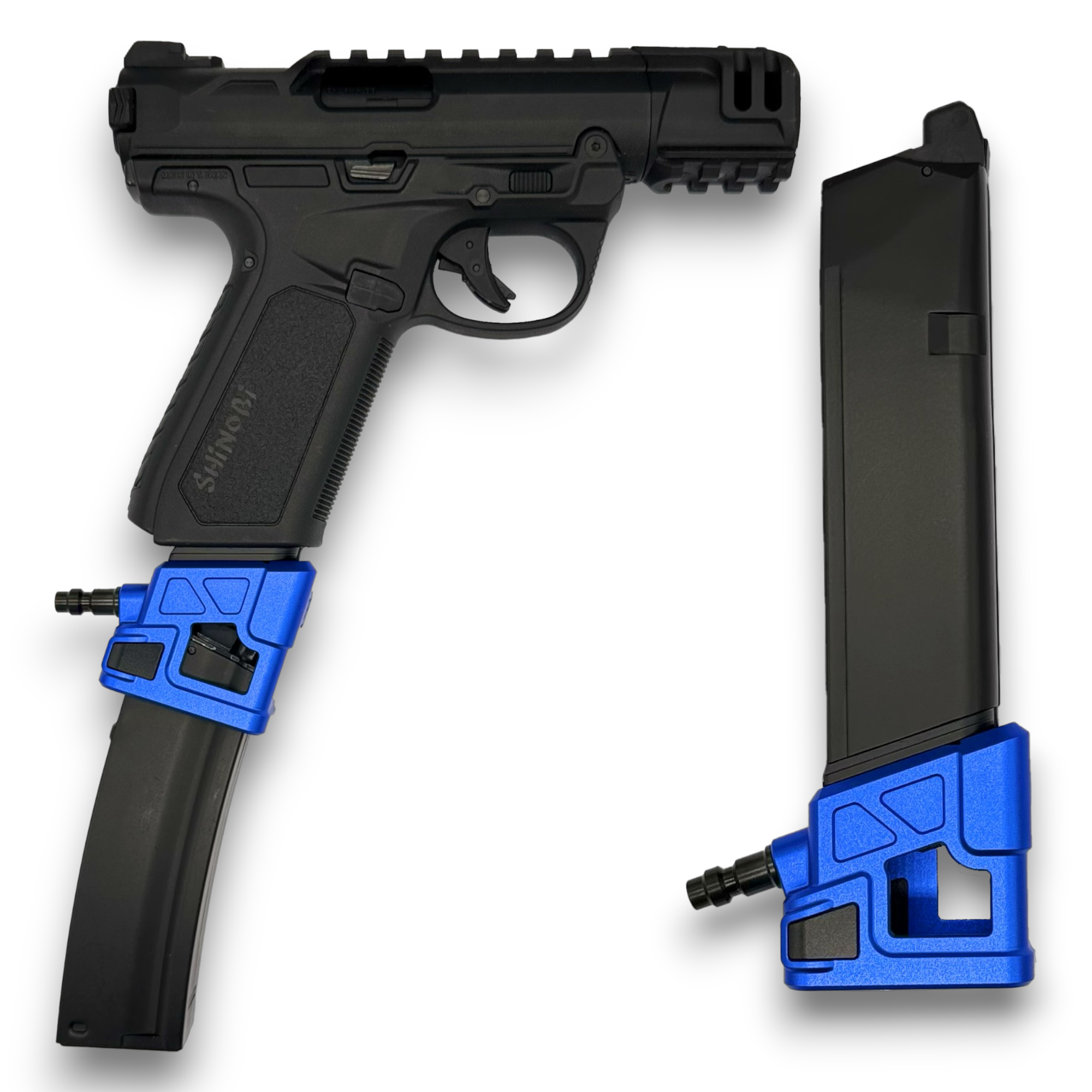 T1P MP5 HPA Adapter for APP/GLK in blue with AAP mag and RIF