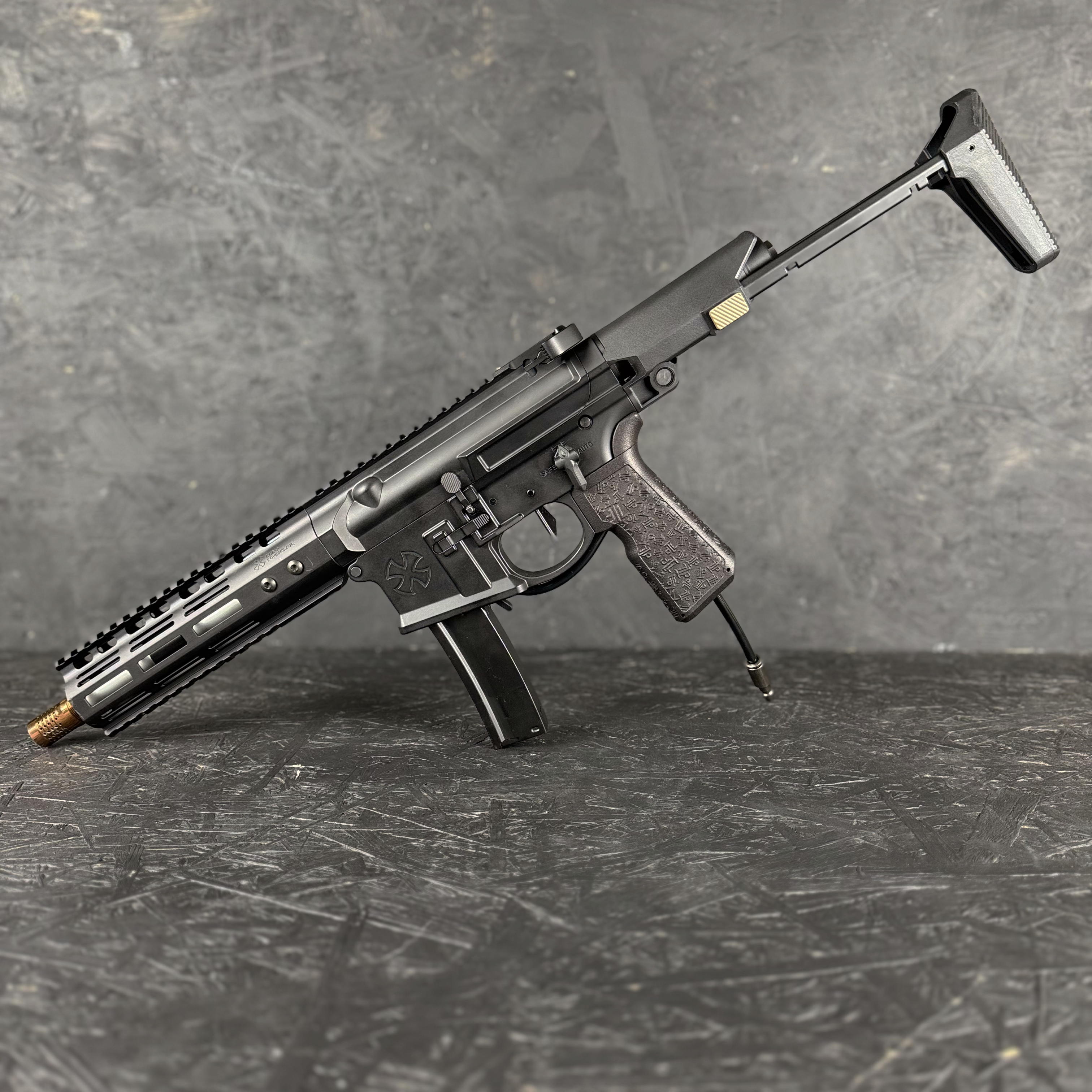 Photo of T1P Dead Drop HPA Grip (DDG) on RIF