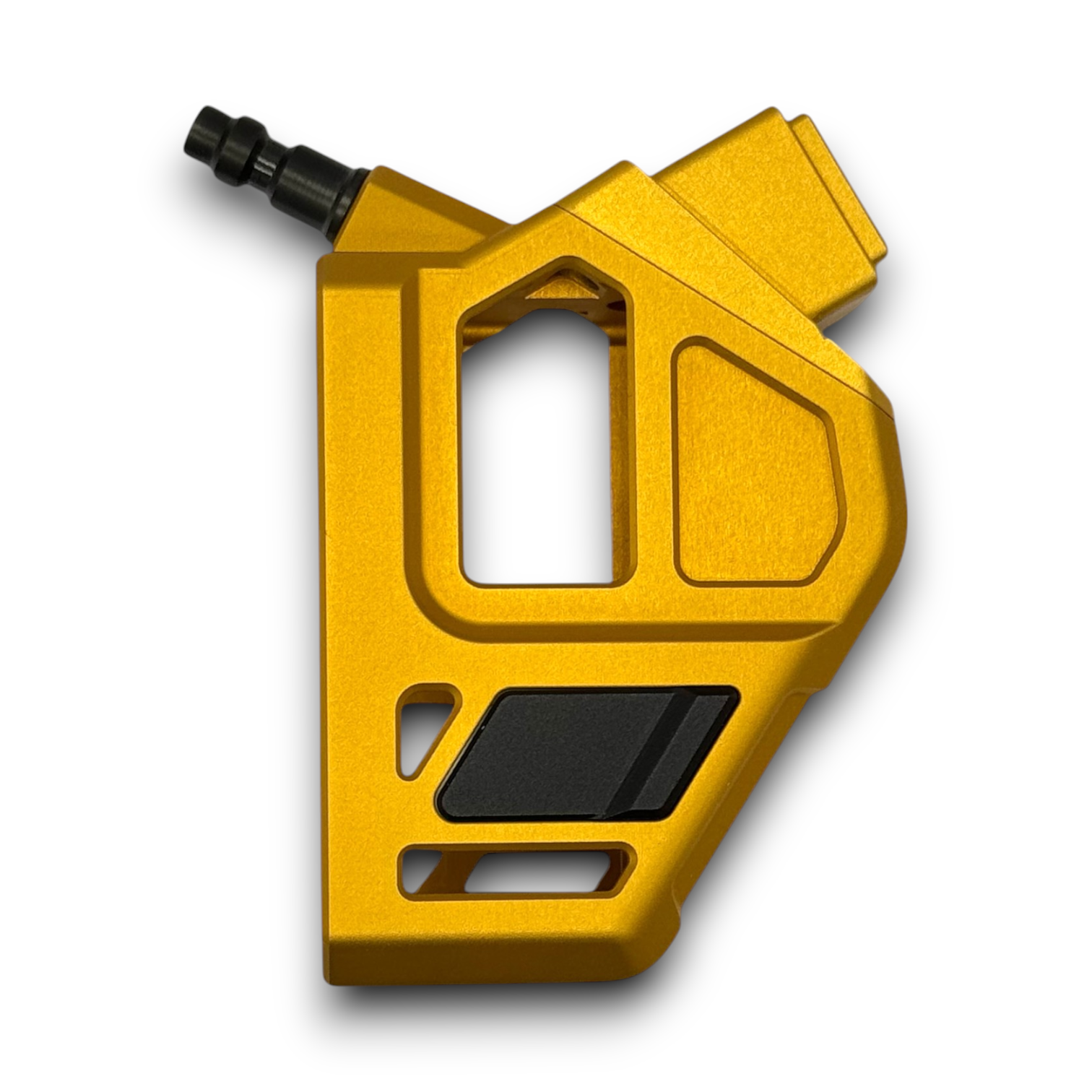 Photo of T1P CNC Angled HPA Adapter - GLK / AAP - gold top, gold base, black catch
