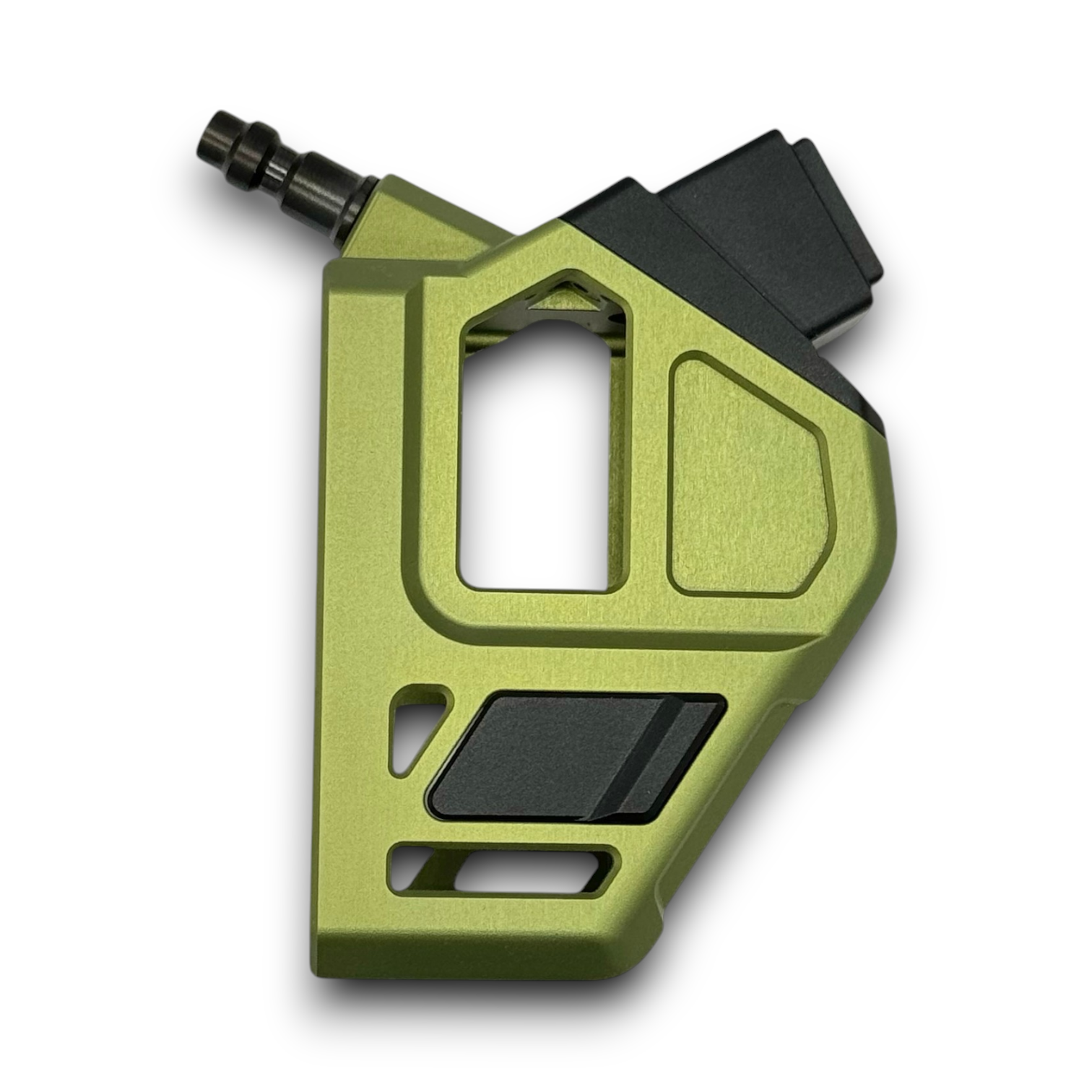 Photo of T1P CNC Angled HPA Adapter - GLK / AAP - black top, green base, black catch