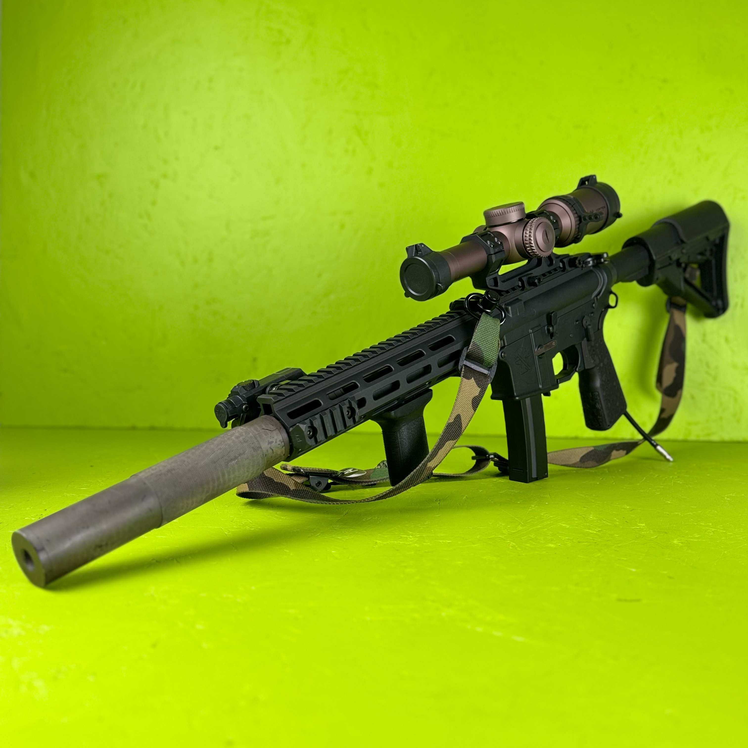 Photo of AIRTAC M4 to MP5 AEG Adapter with straight mag in RIF