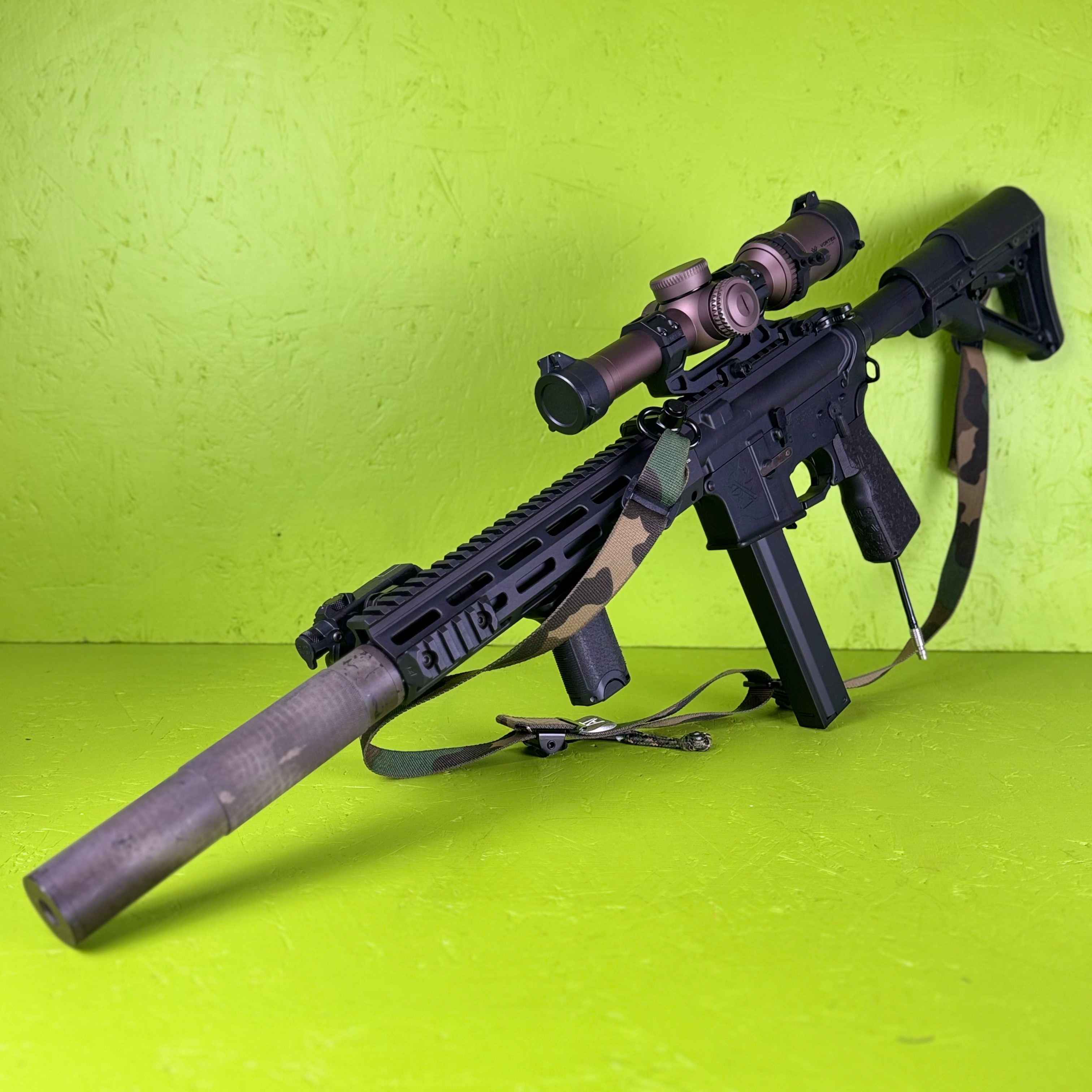 Photo of AIRTAC M4 to MP5 AEG Adapter with straight mag in RIF
