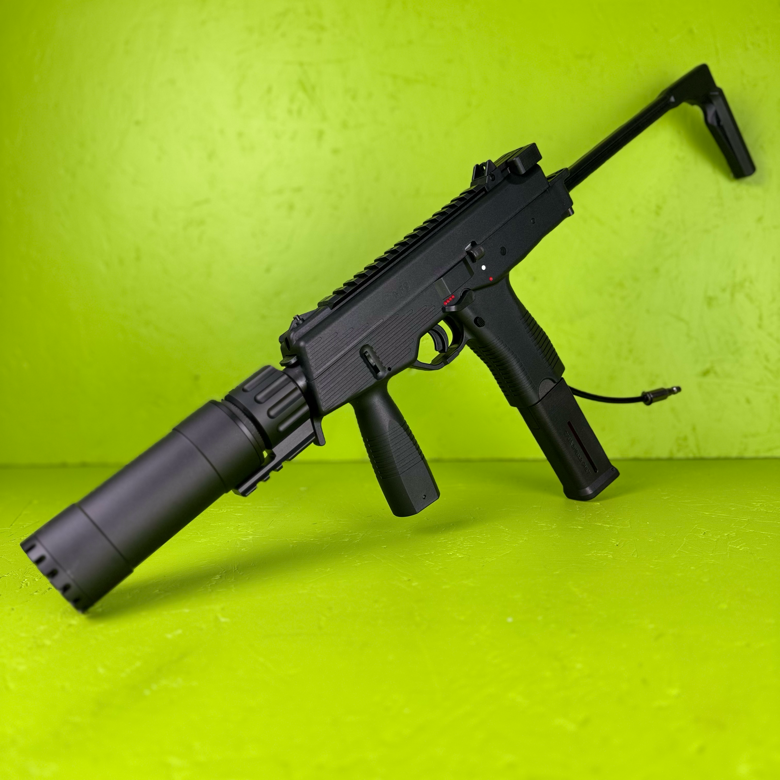 Photo of AIRTAC Maruyama MPIX TP9 MP9 HPA Adapter with pistol style shotgun shell in RIF