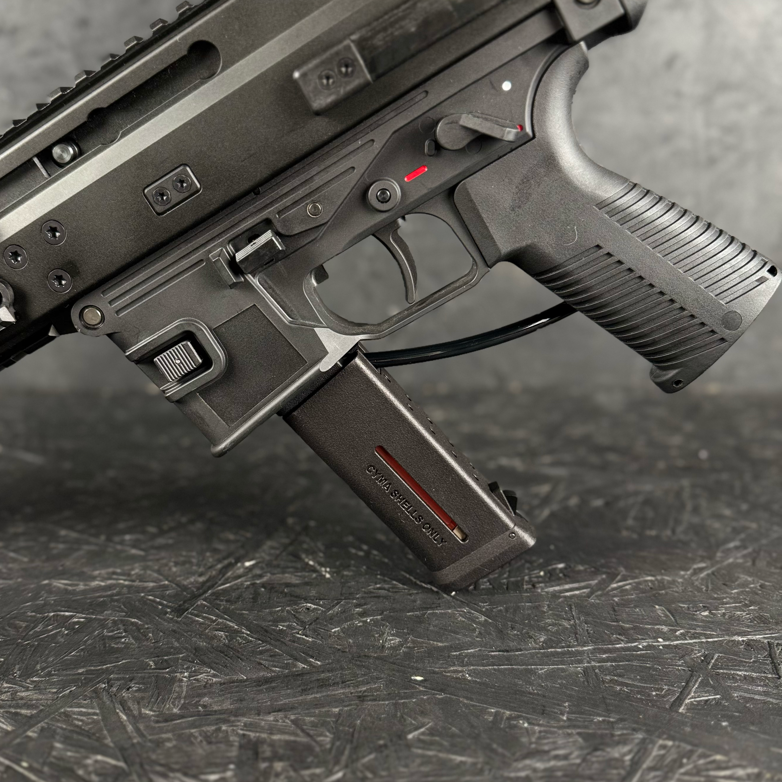 Photo of MURAYAMA SCW-9 Pistol Style Shotgun Shell Modular HPA Adapter in RIF