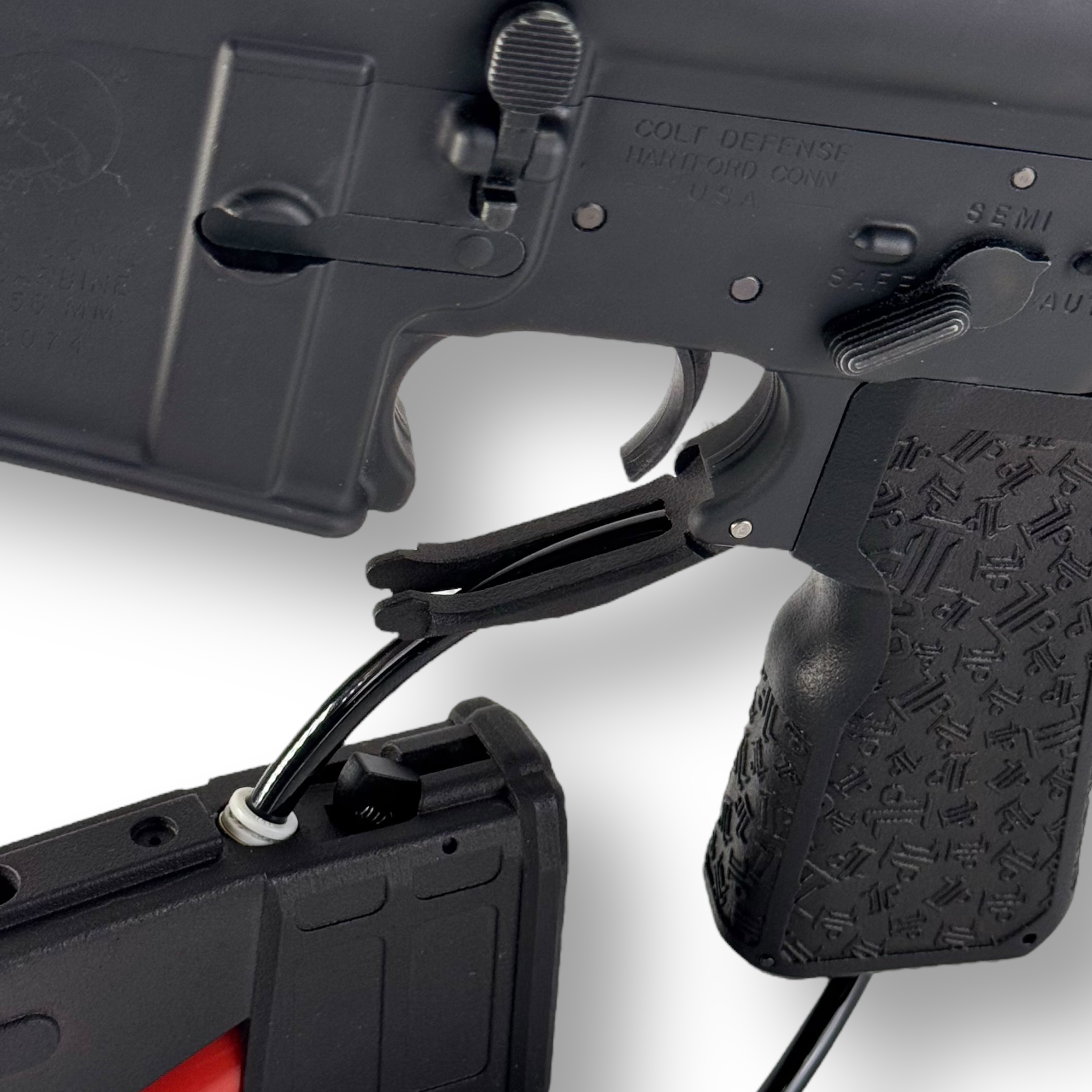 Photo of T1P Dead Drop HPA Grip (DDG) on RIF