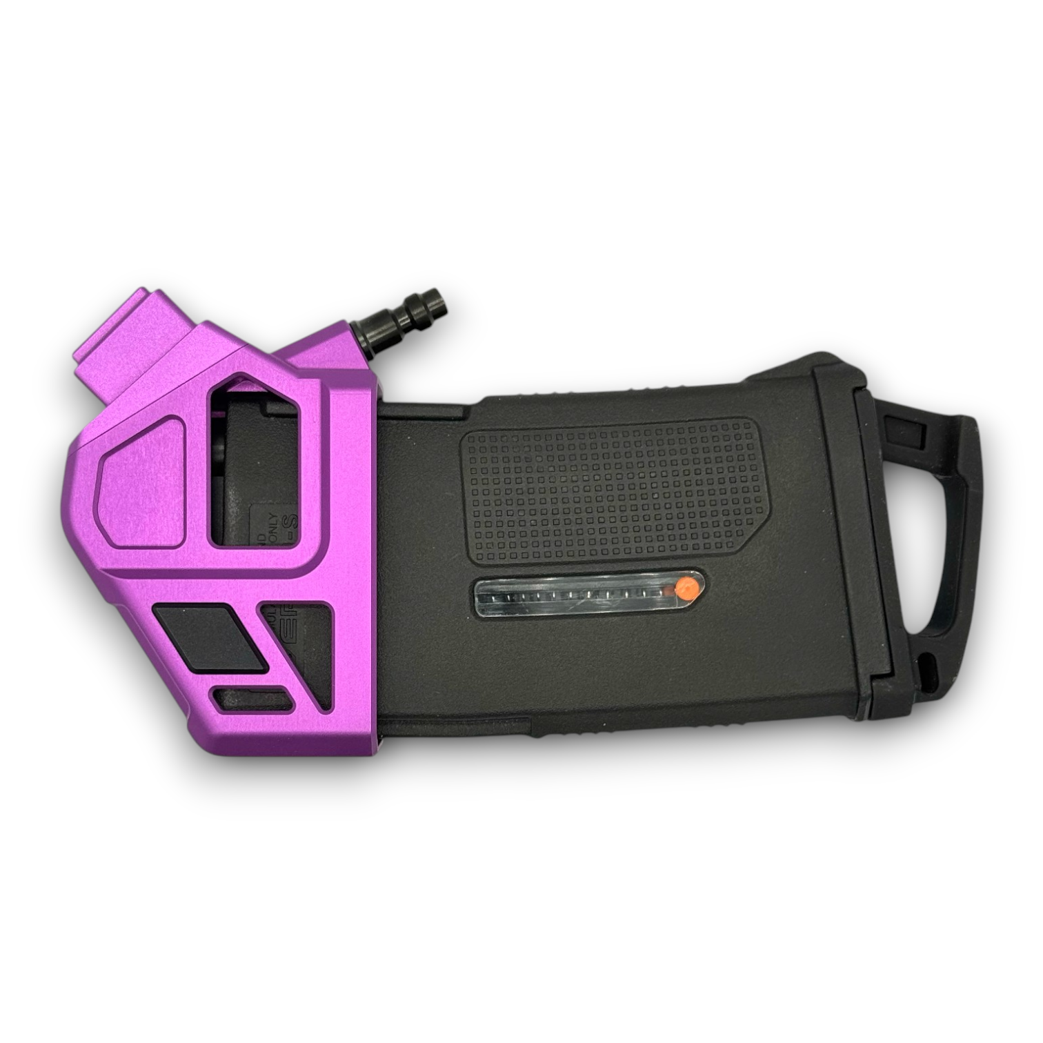 Photo of T1P CNC Angled HPA Adapter - GLK / AAP - purple top, purple base, black catch with mag