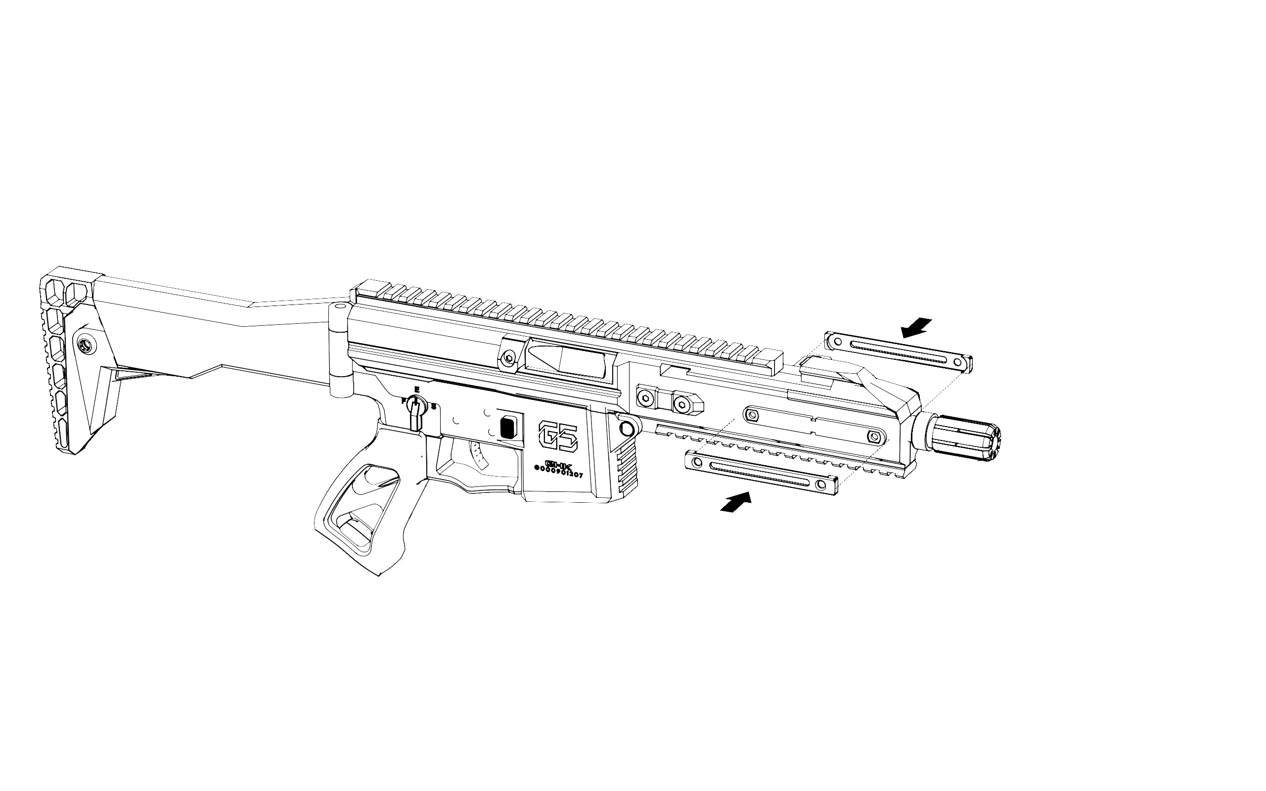 Nycrafts GHK G5 M-LOK Handguard - AIRTACUK