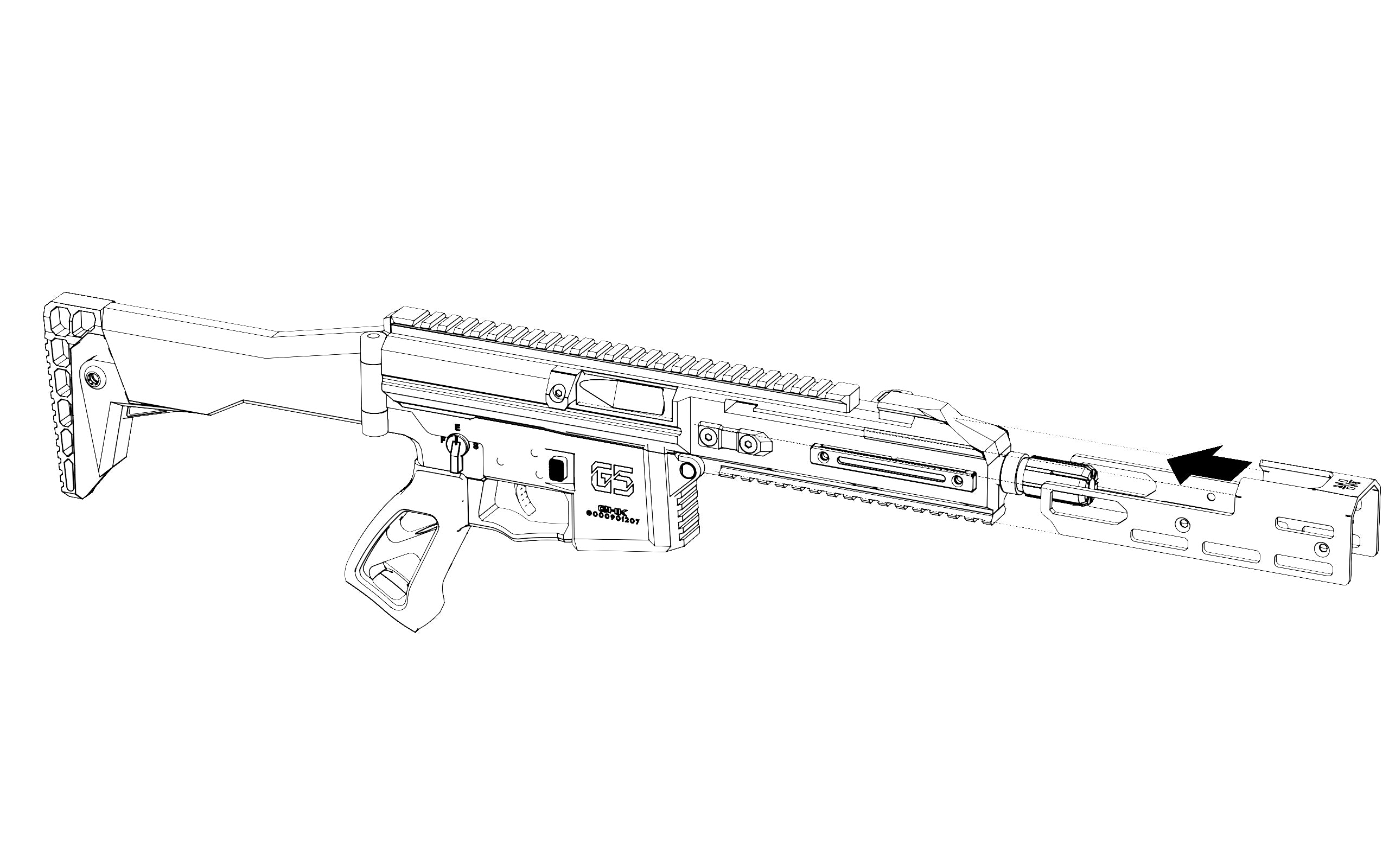 Nycrafts GHK G5 M-LOK Handguard - AIRTACUK