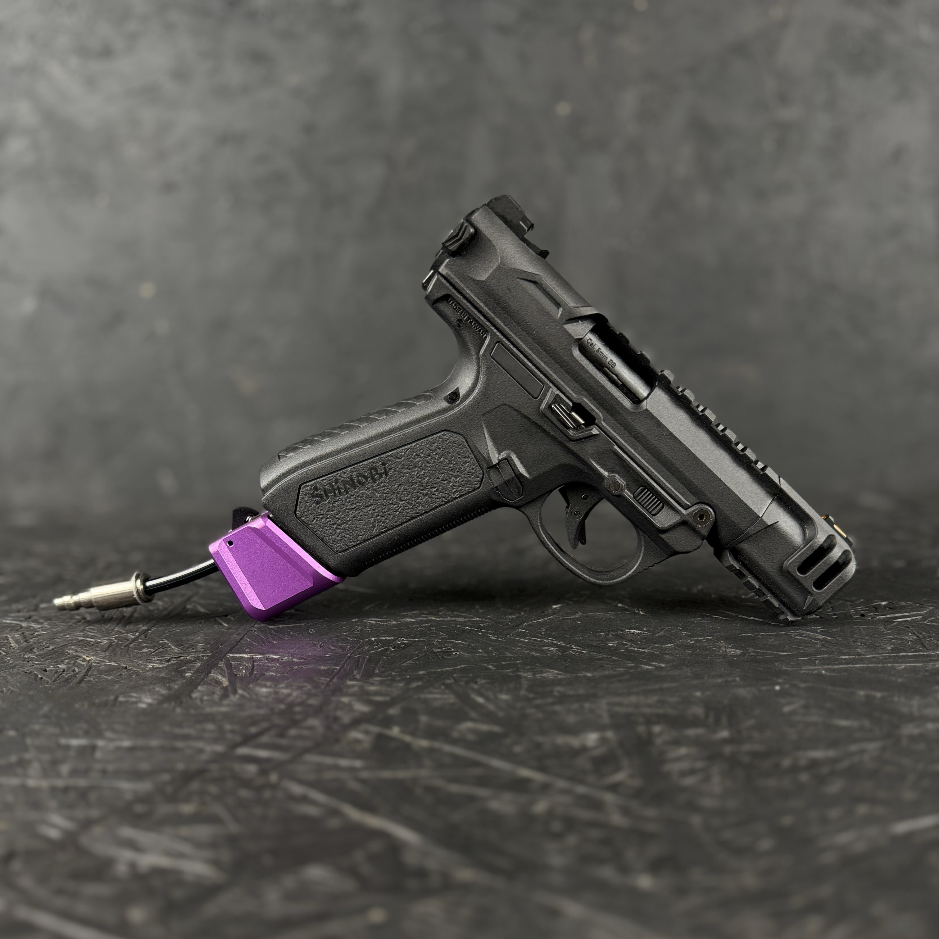 Photo of AIRTAC X T1P GLK/AAP Shotgun Shell Adapter with purple base in RIF