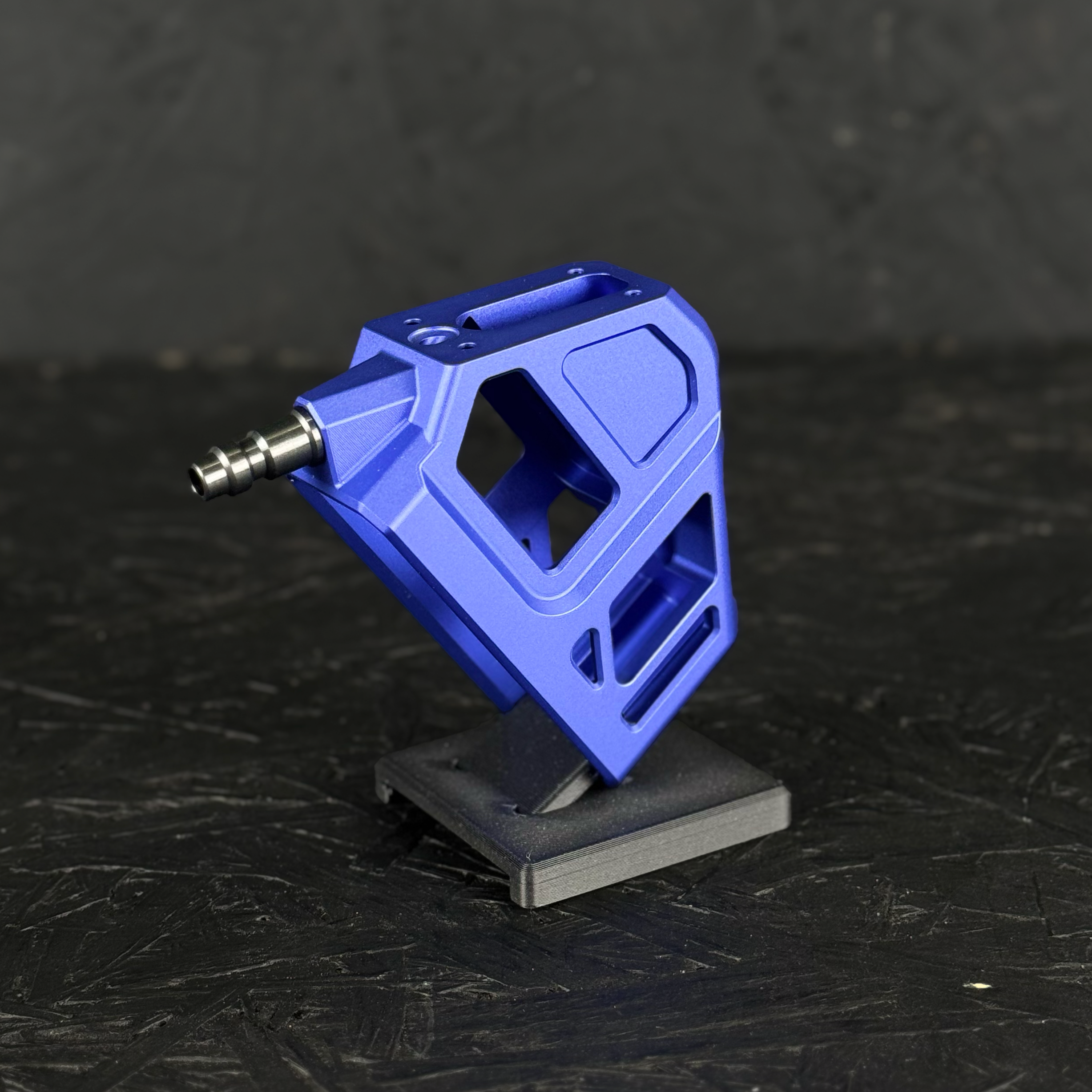 Photo of T1P CNC Angled HPA Adapter Base - Blue