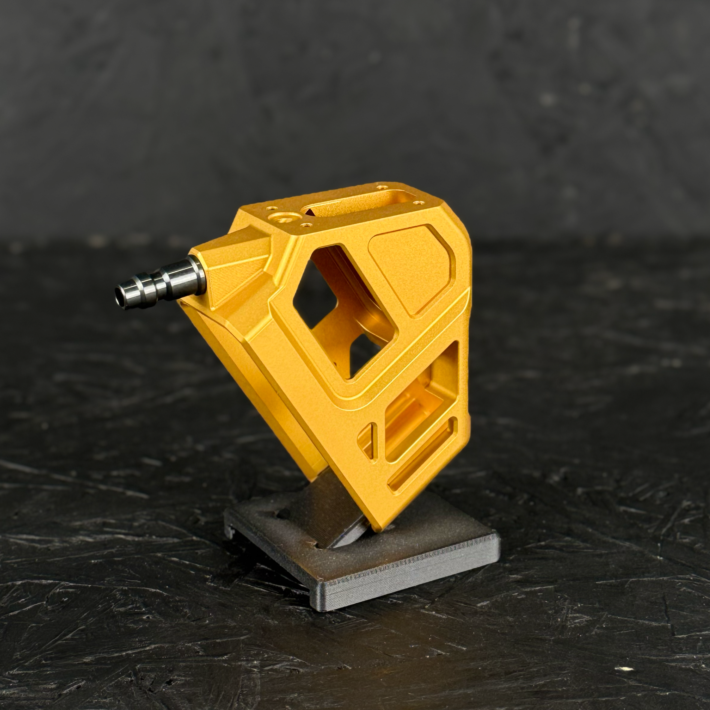 Photo of T1P CNC Angled HPA Adapter Base - Gold