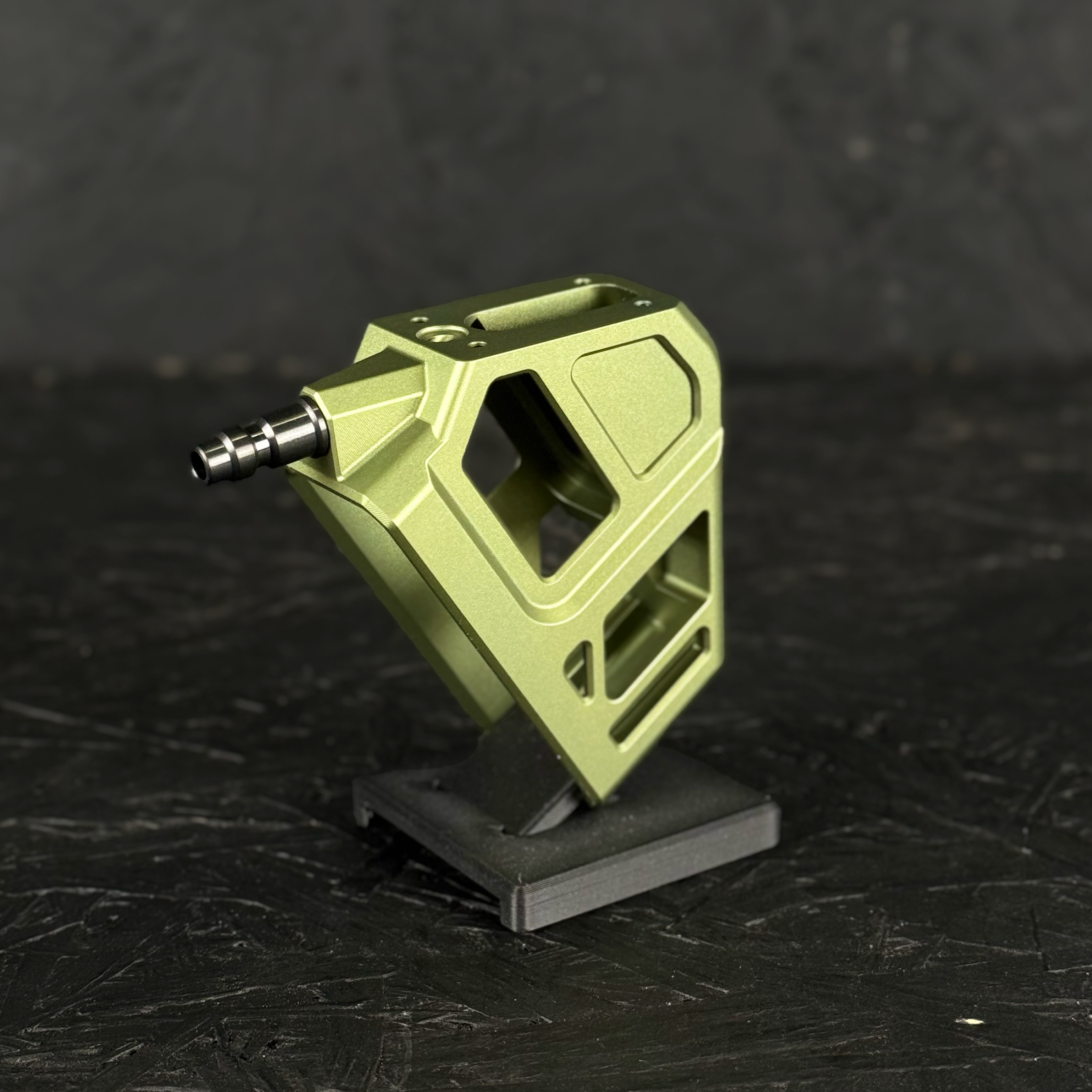 Photo of T1P CNC Angled HPA Adapter Base - Green