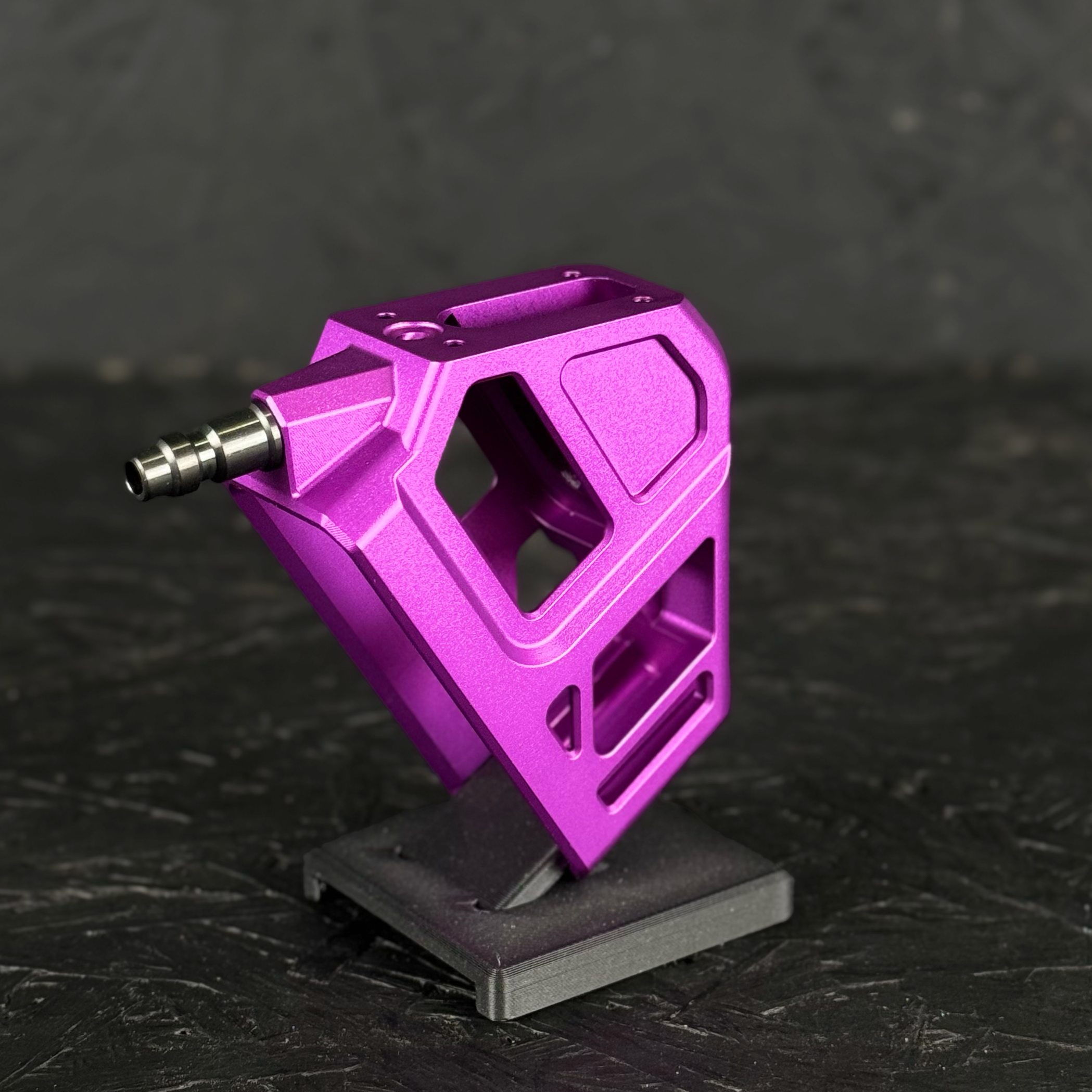 Photo of T1P CNC Angled HPA Adapter Base - Purple