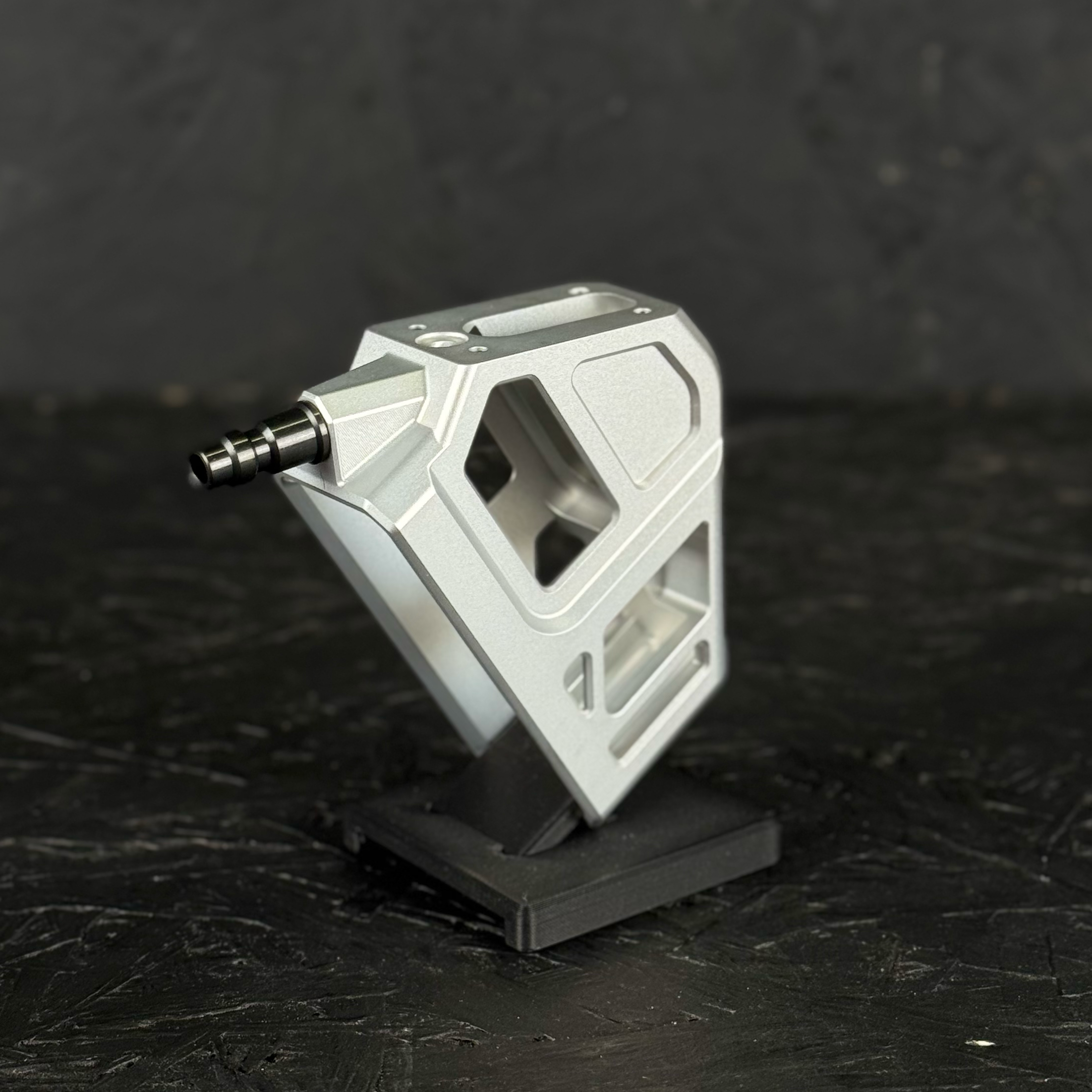 Photo of T1P CNC Angled HPA Adapter Base - Silver