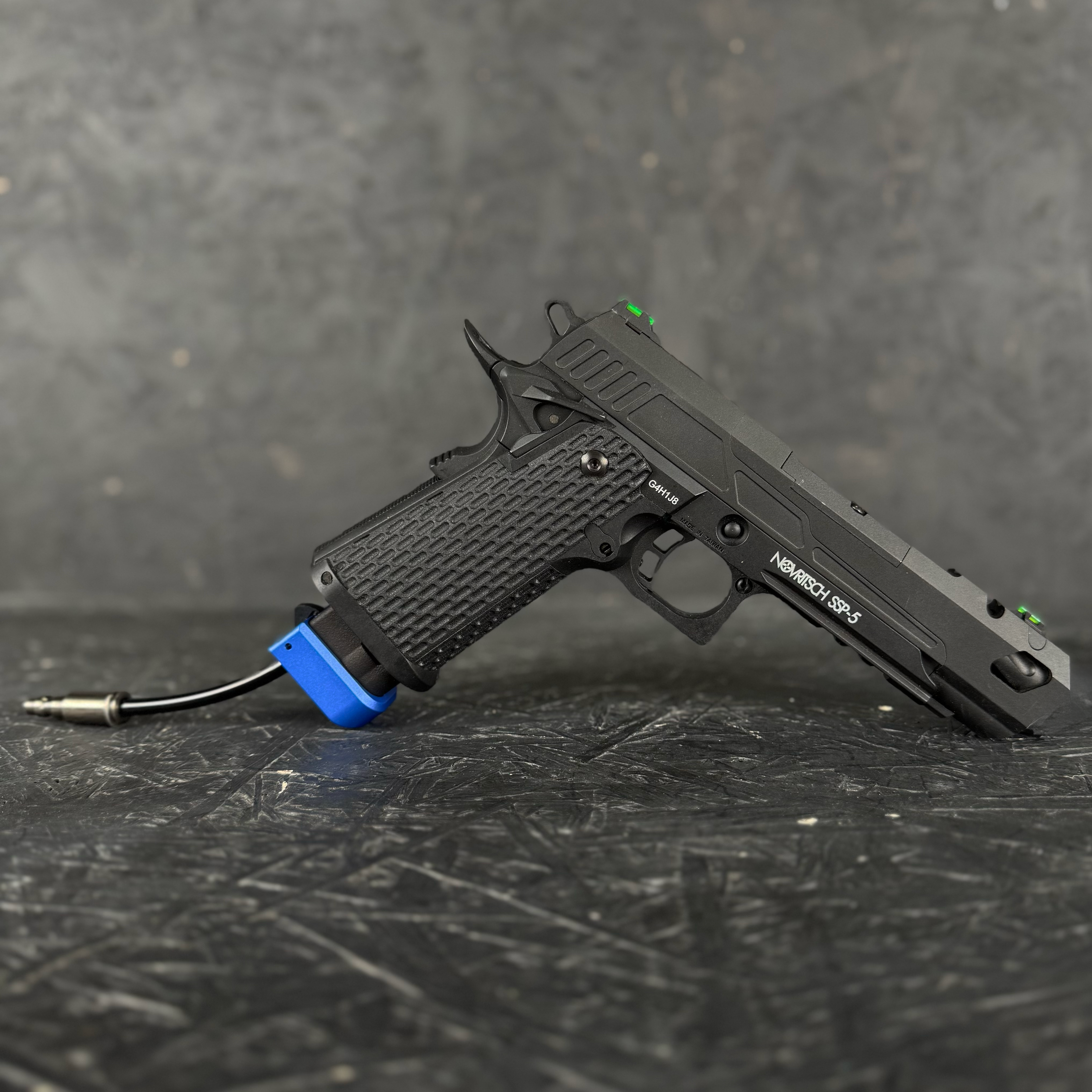 Photo of AIRTAC X T1P Hi-Capa/SSP5 Shotgun Shell Adapter with blue base in RIF