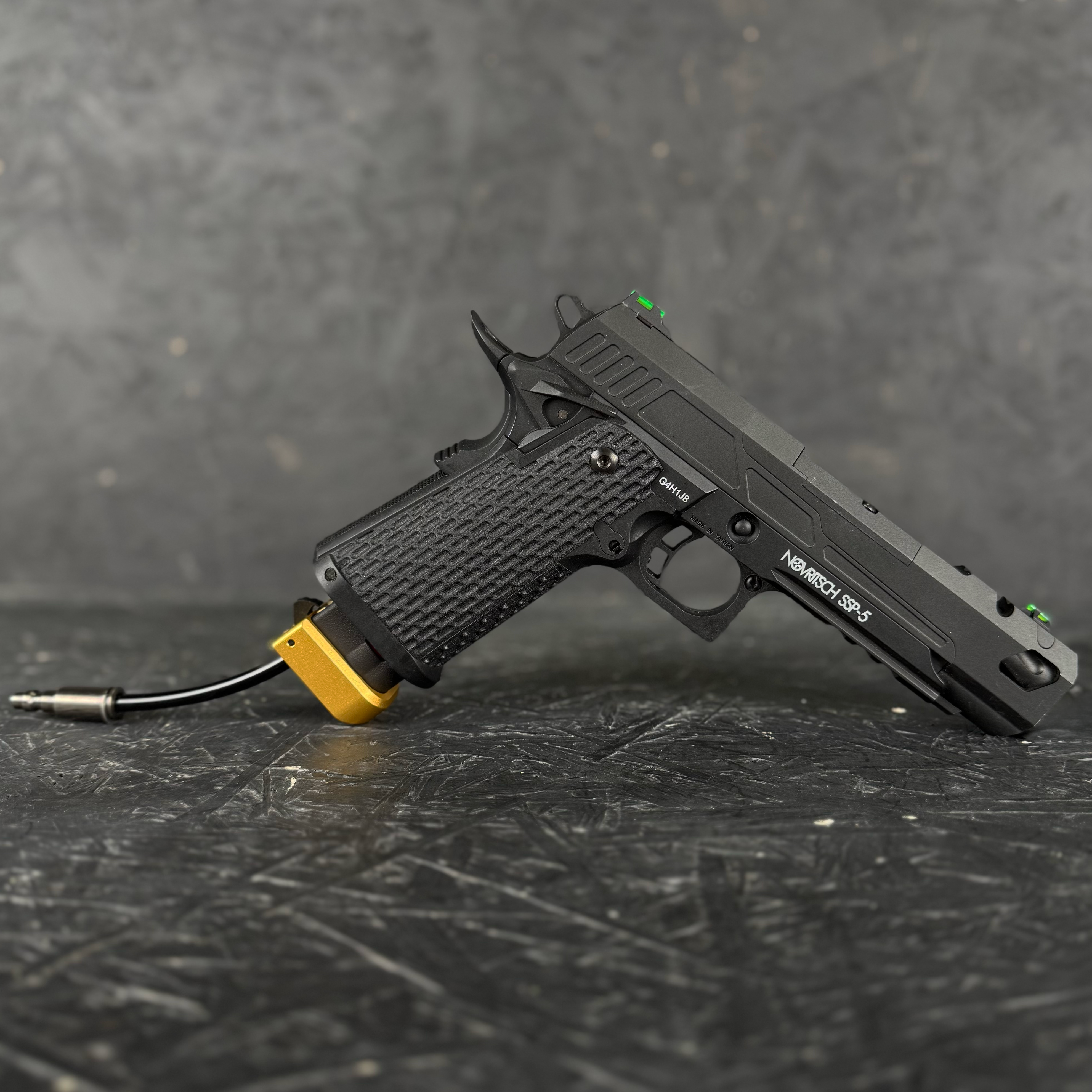 Photo of AIRTAC X T1P Hi-Capa/SSP5 Shotgun Shell Adapter with gold base in RIF