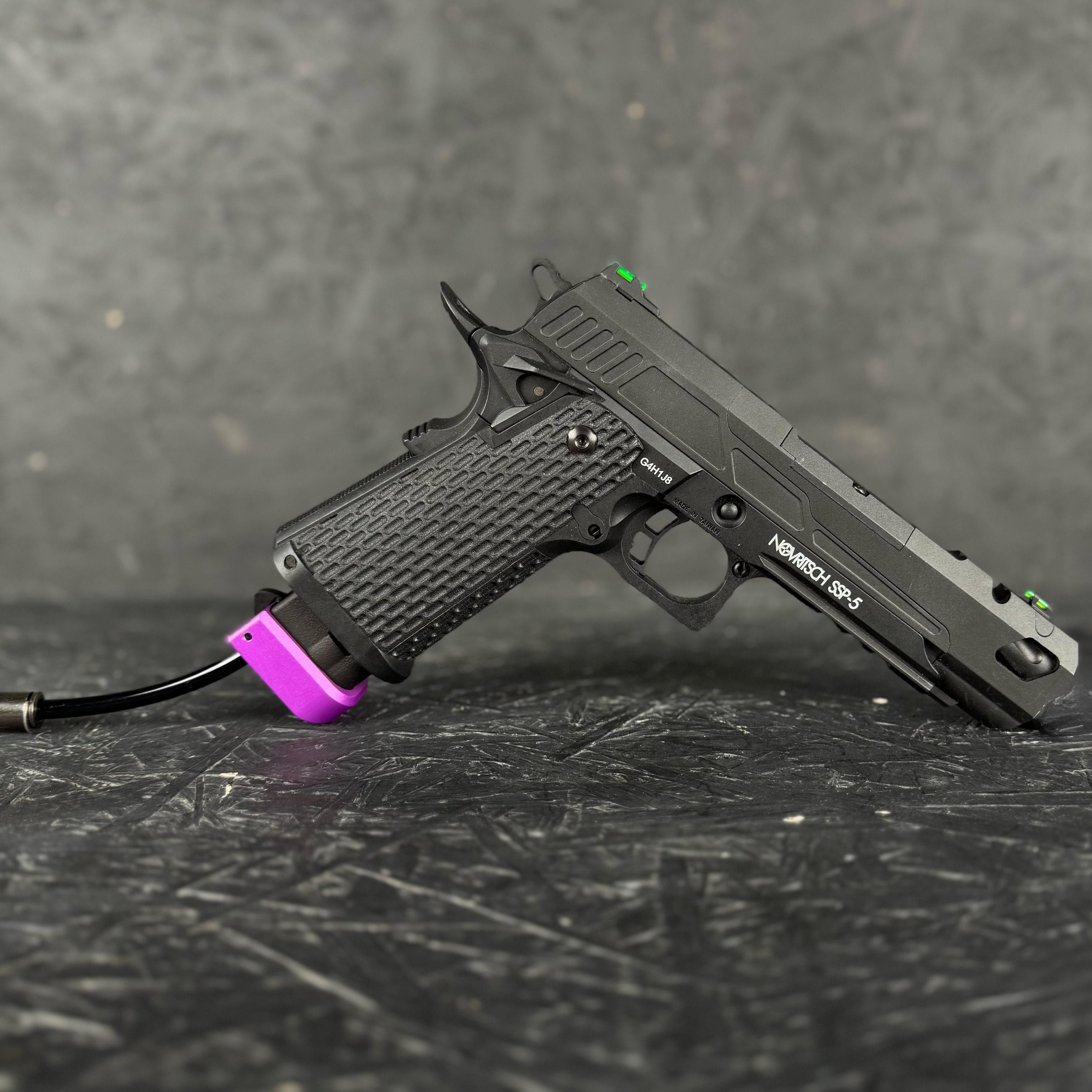 Photo of AIRTAC X T1P Hi-Capa/SSP5 Shotgun Shell Adapter with purple base in RIF