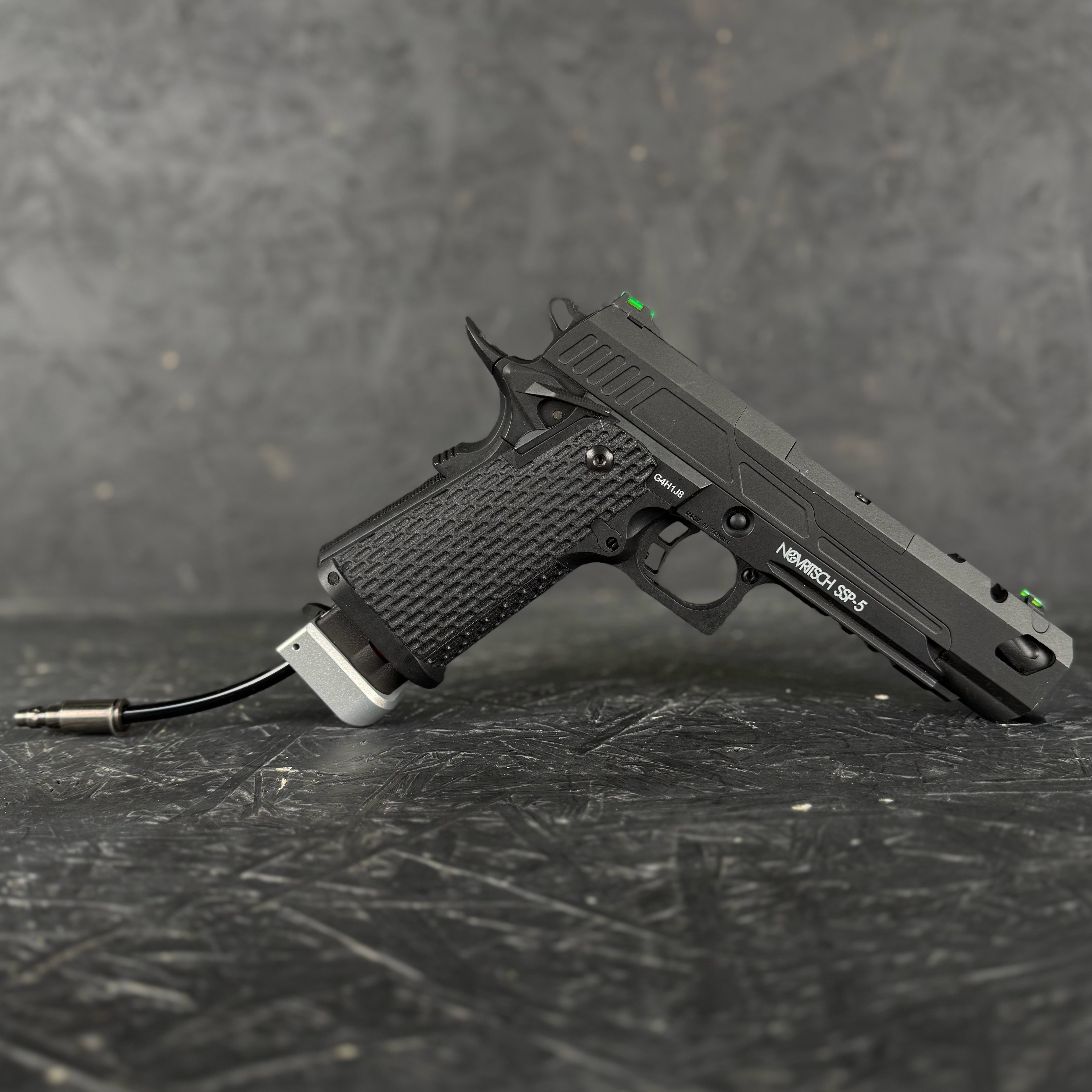 Photo of AIRTAC X T1P Hi-Capa/SSP5 Shotgun Shell Adapter with raw anodized base in RIF