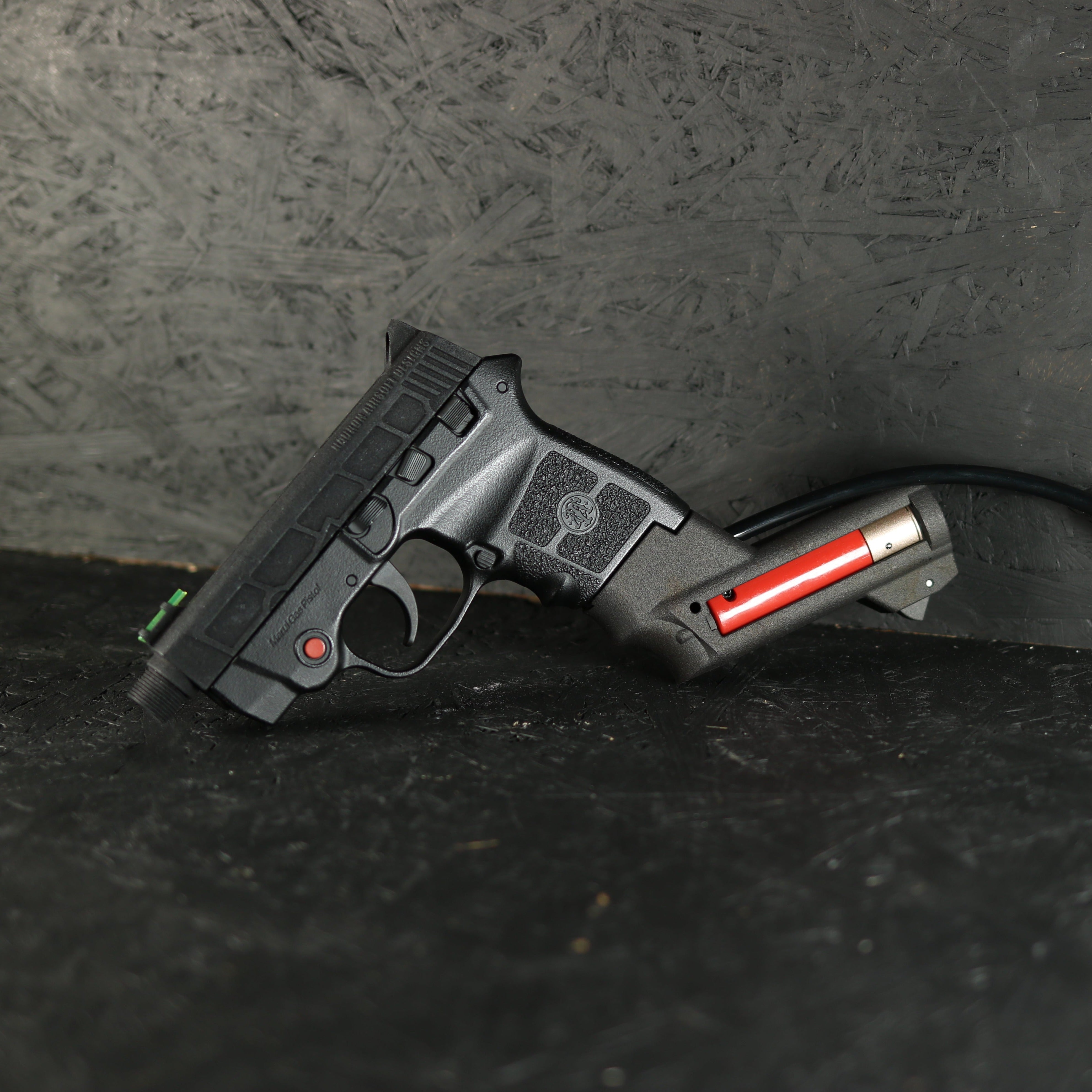Photo of AIRTAC Tokyo Marui Bodyguard 380 Shotgun Shell Adapter in RIF loaded with shell