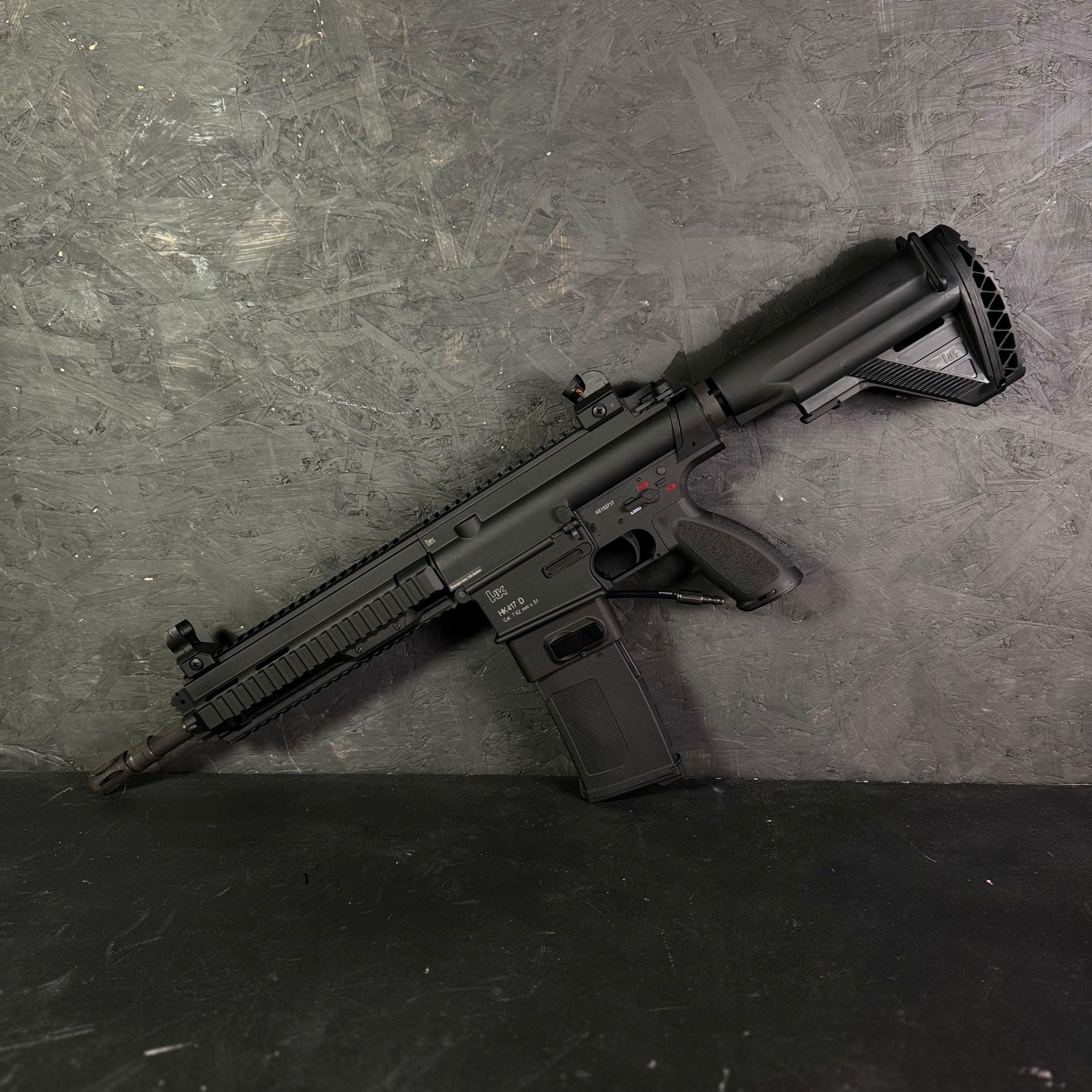 Photo of AIRTAC VFC 417 HPA Adapter with SR25 magwell and magazine in RIF