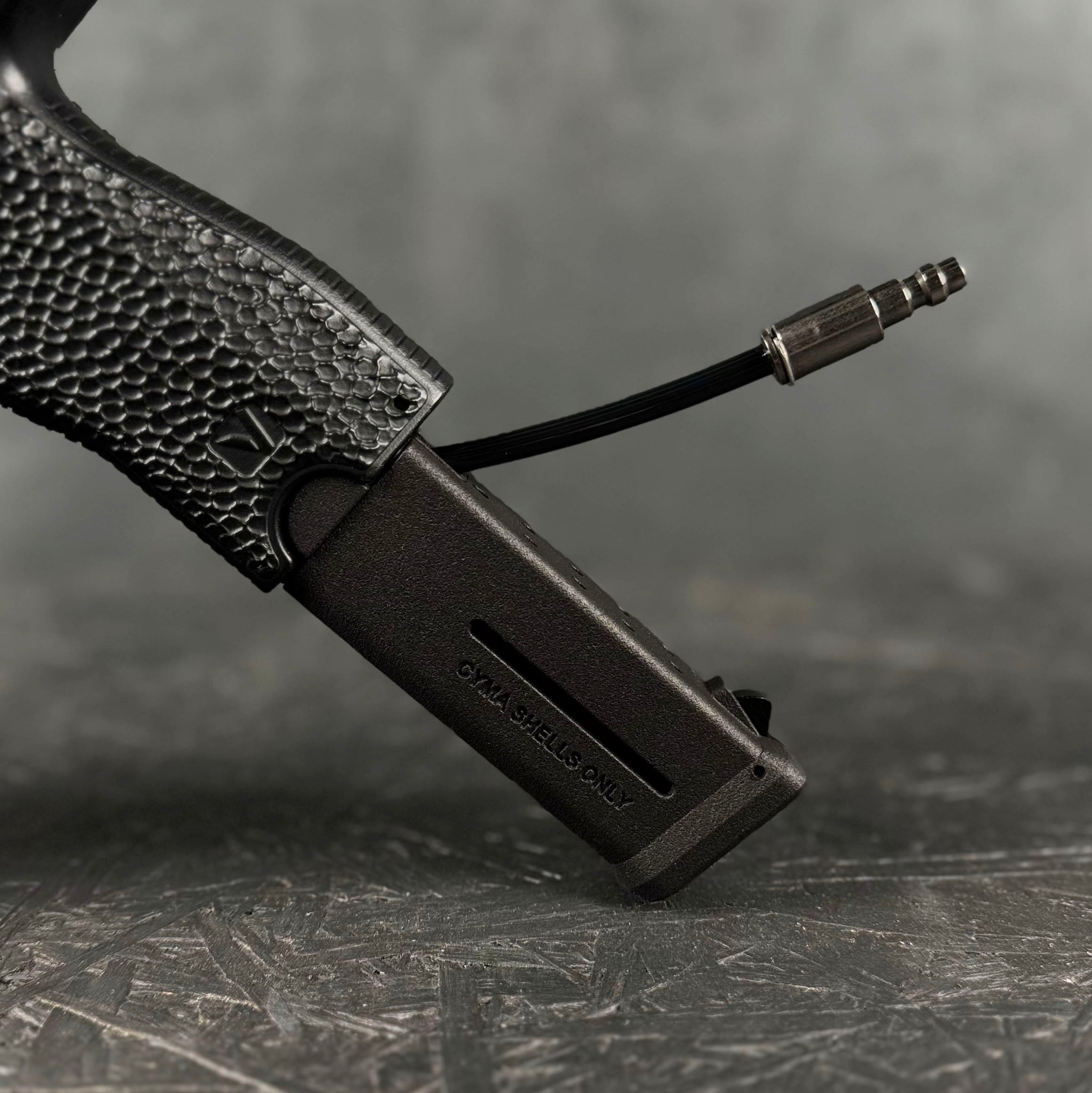 Photo of AIRTAC VMP1/MP9 HPA Adapter with shotgun shell base in RIF