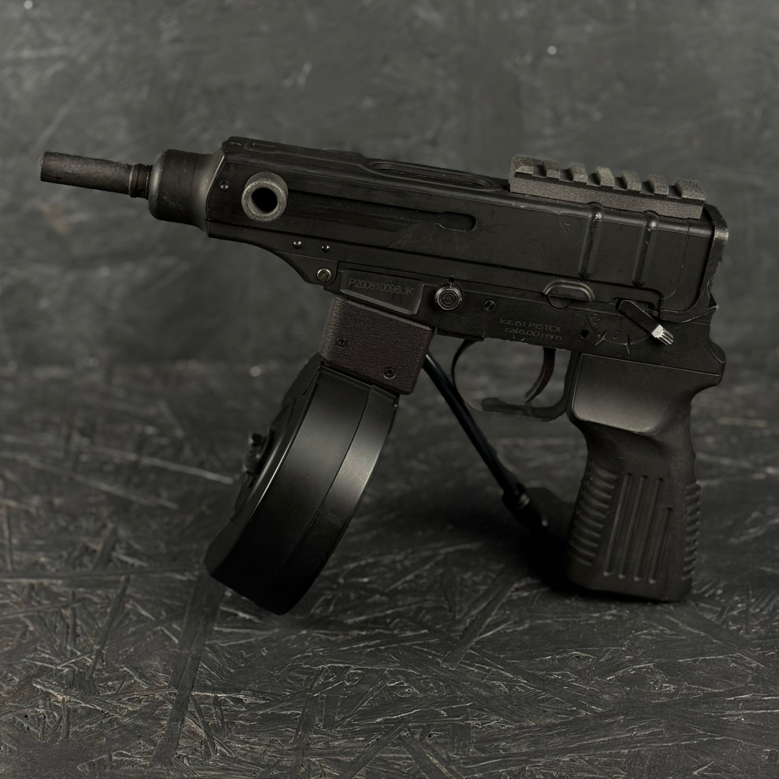 Photo of AIRTAC VZ61 to Drum HPA Adapter with drum mag in RIF