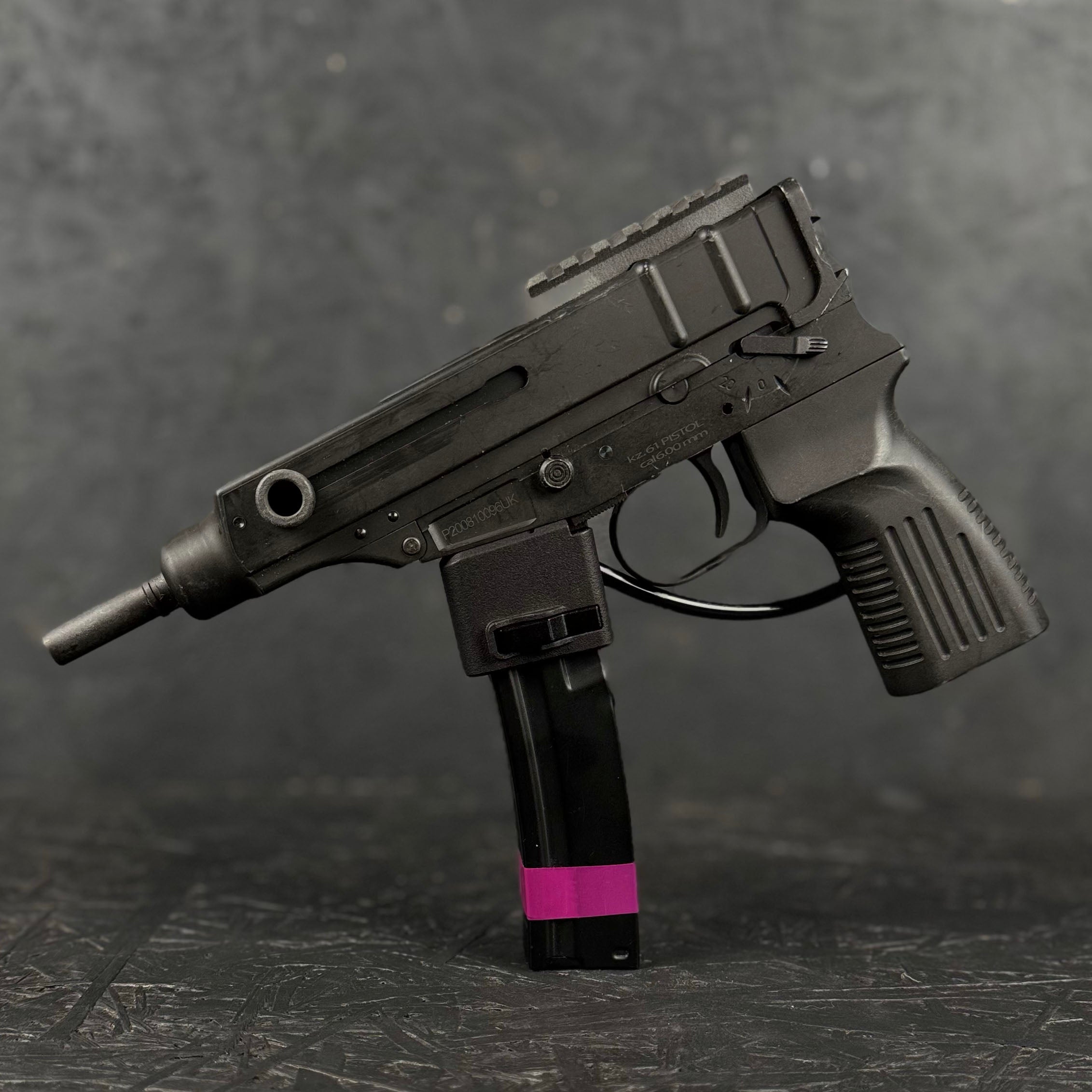 Photo of AIRTAC KWA VZ61 to MP5 HPA Adapter with magazine in RIF