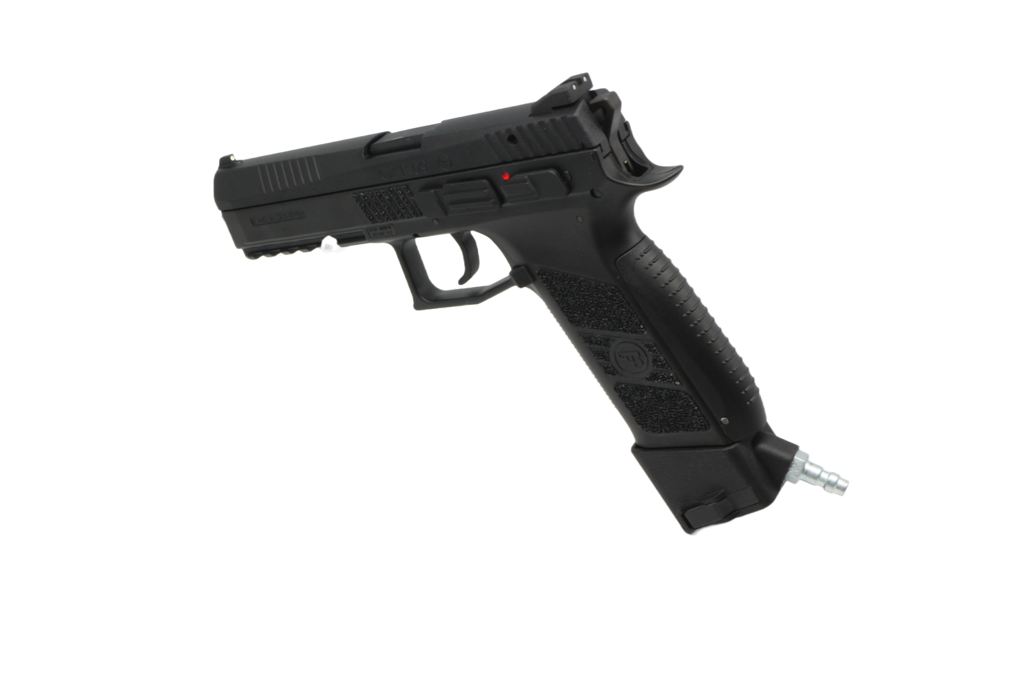 Photo of AIRTAC ASG / KWA CZ P-09 to MP5 HPA Adapter in RIF side view