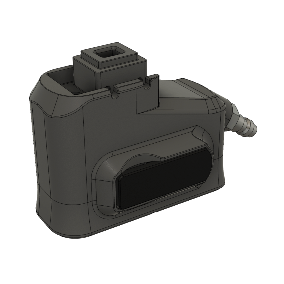 Rendered image of AIRTAC GTP9/SMC9 to M4 HPA Adapter