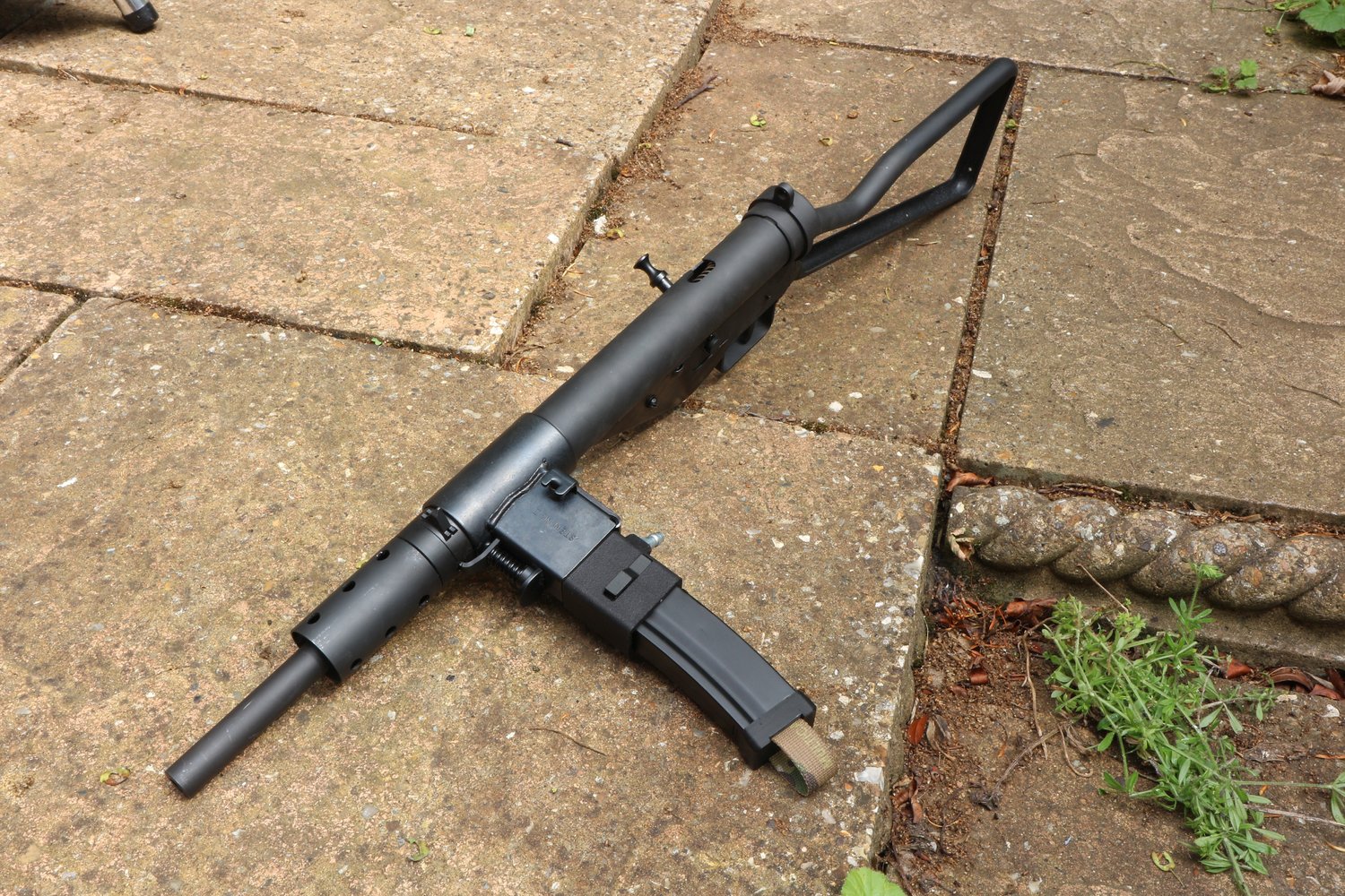 Photo of AIRTAC NorthEast Airsoft GBB Sten to MP5 HPA Adapter in RIF with MP5 magazine
