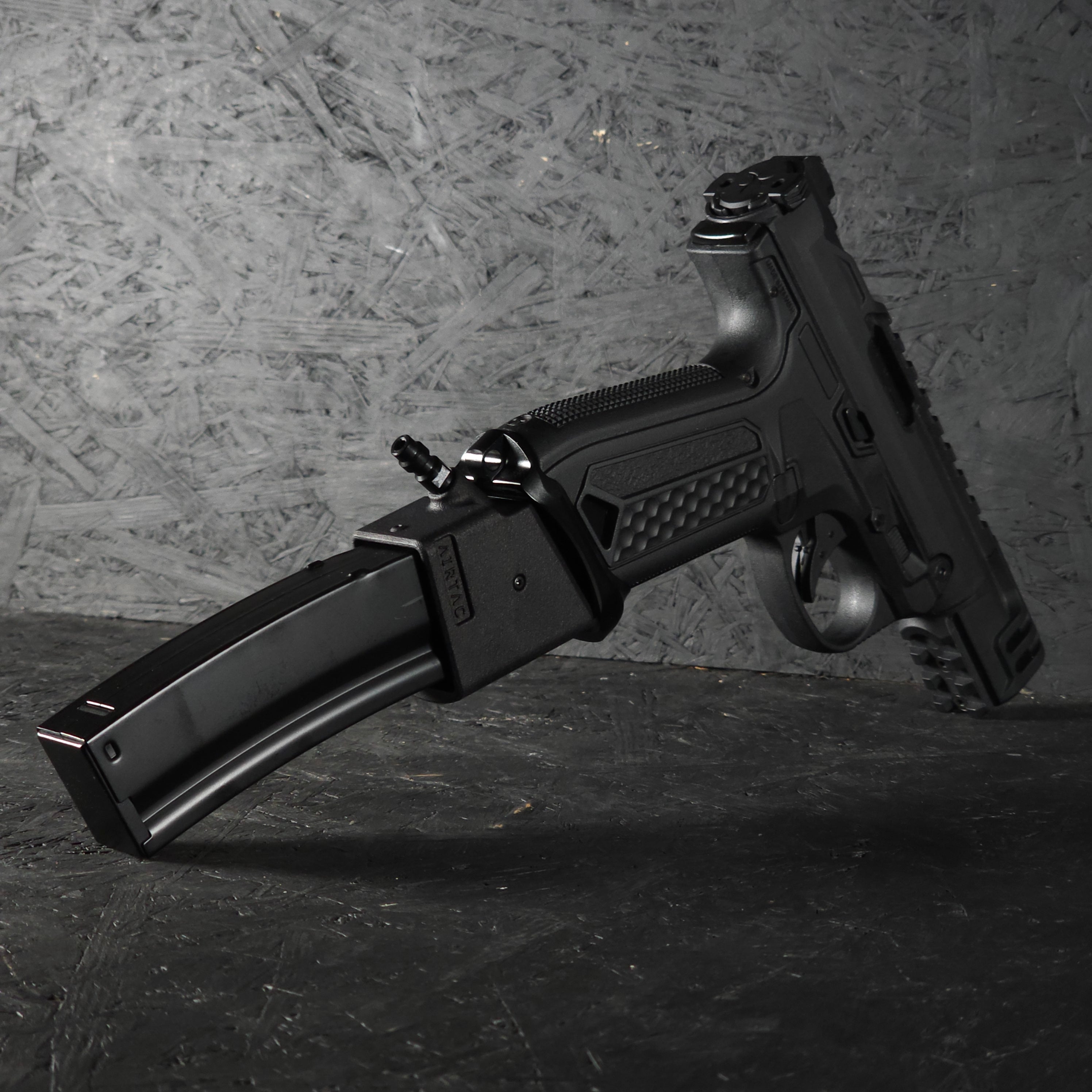 Photo of AIRTAC Glock/APP to MP5 adapter in APP with short magazine