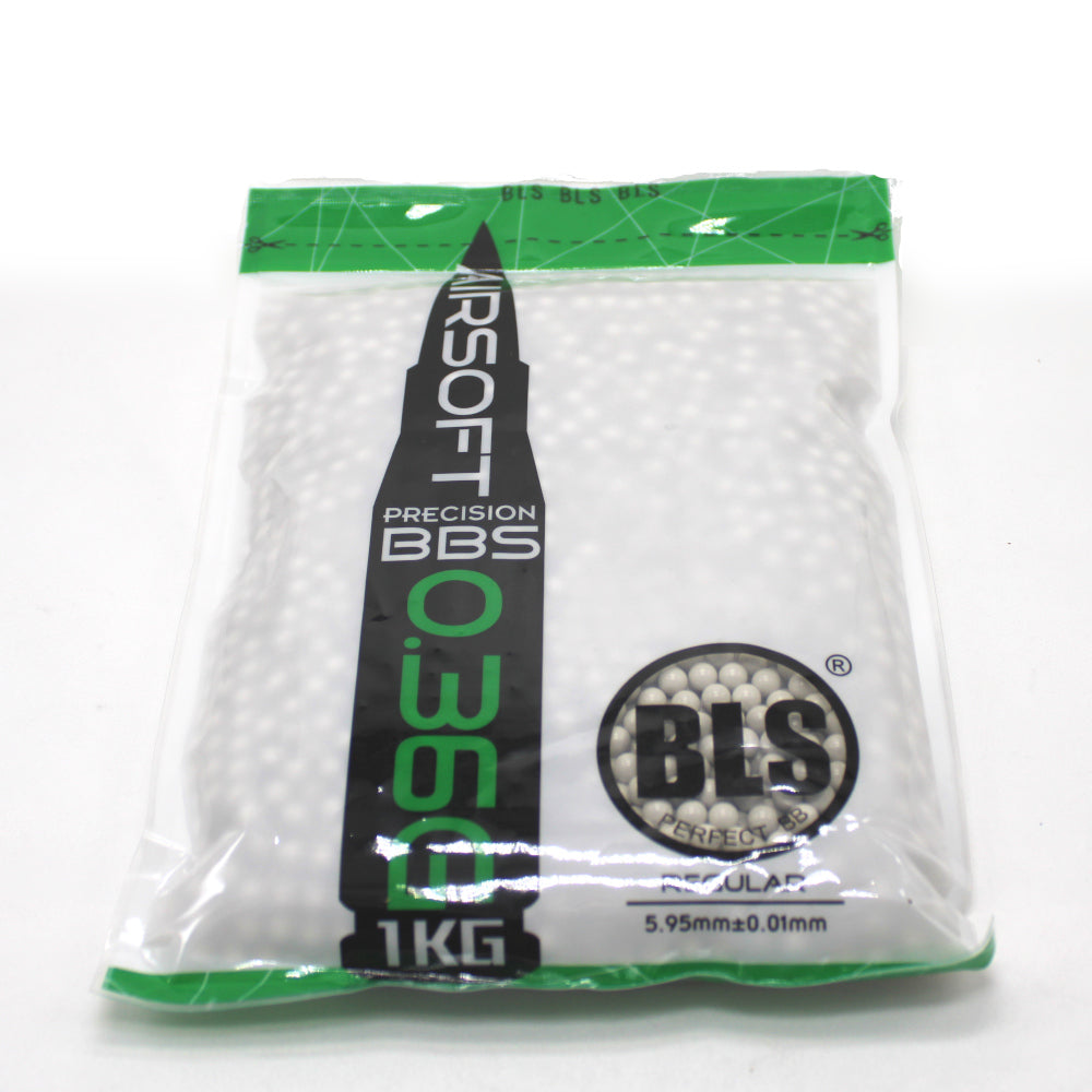 BLS Precision Non-Bio BBs 0.36g - 1kg White - AIRTACUK