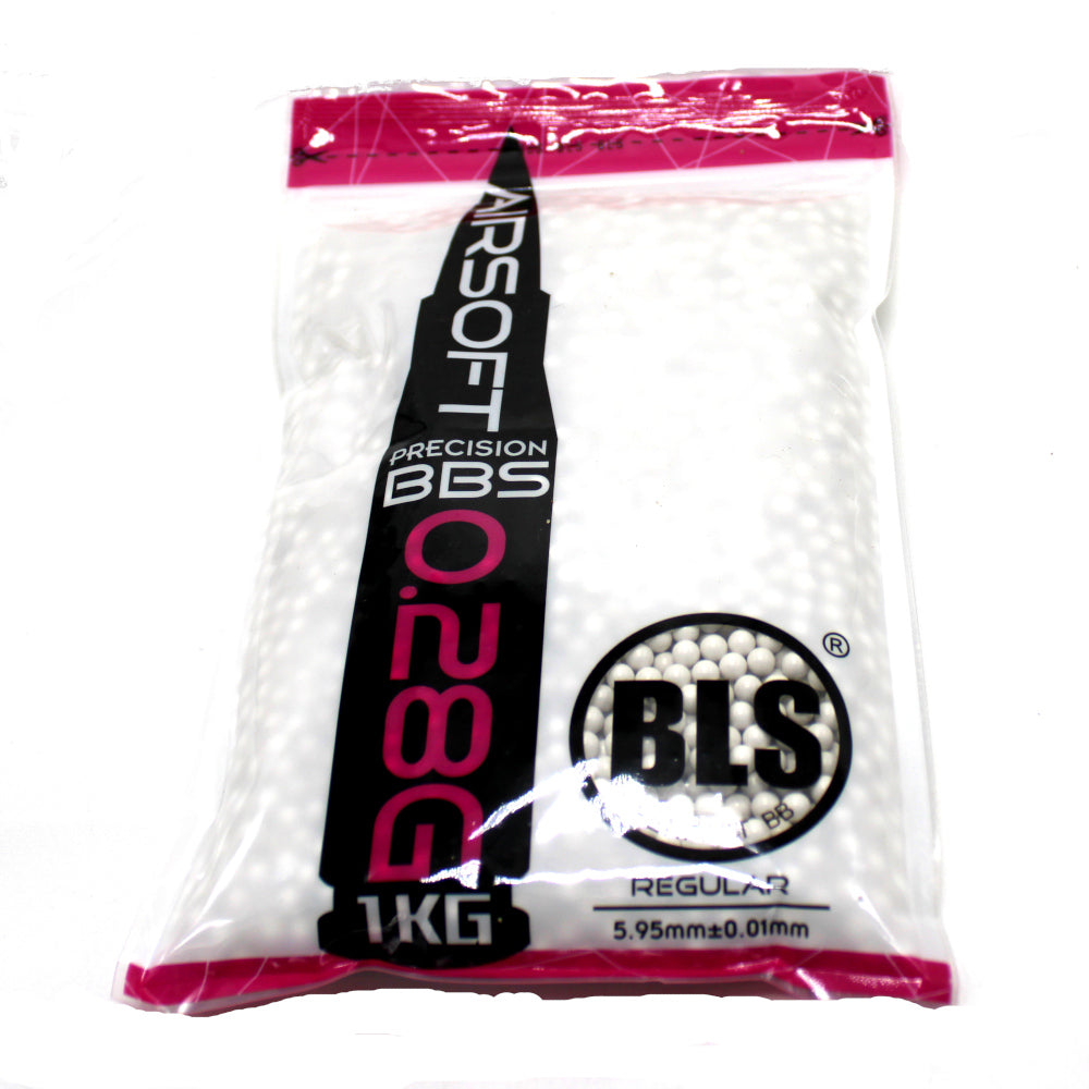 BLS Precision Non-Bio BBs 0.28g - 1kg White - AIRTACUK