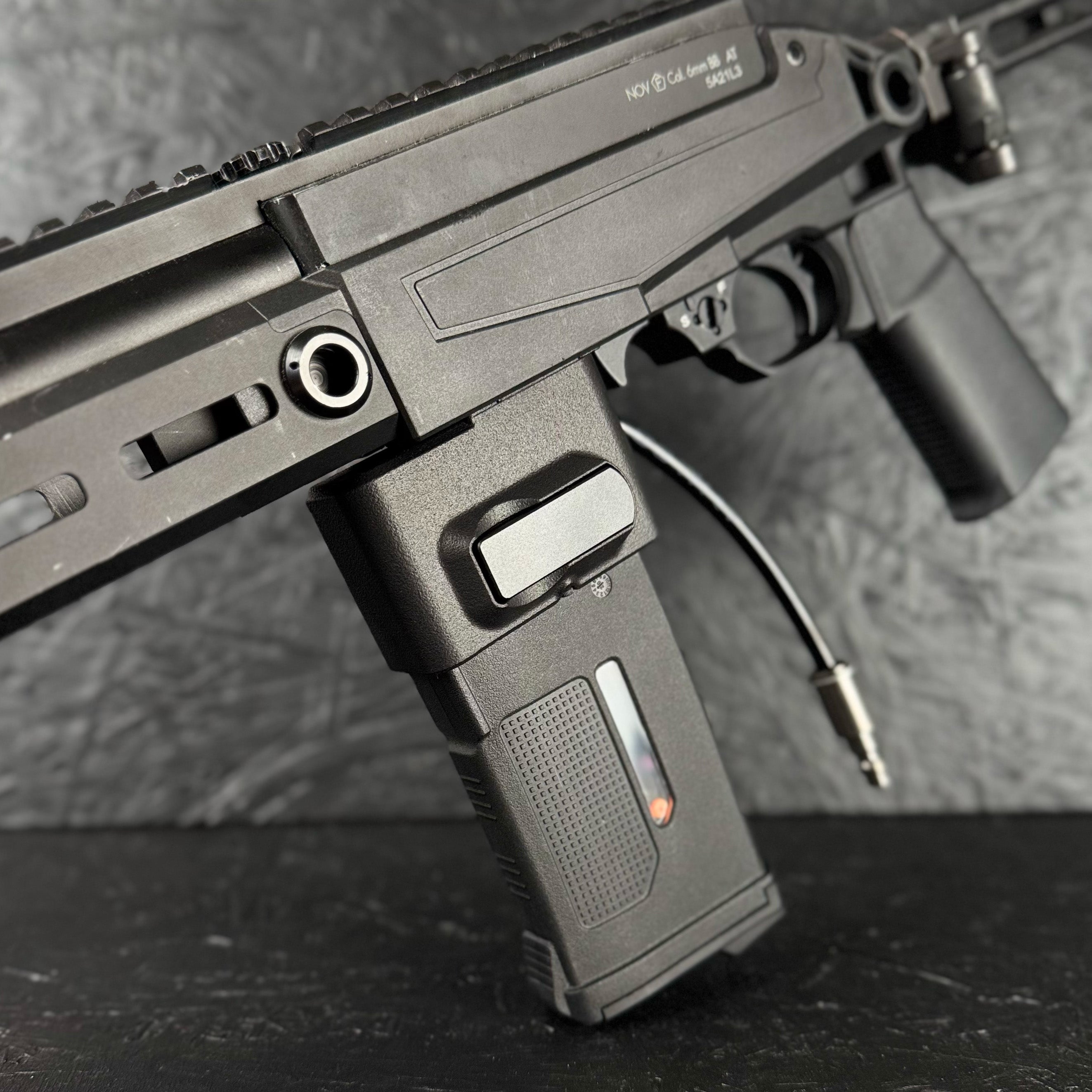 Photo of AIRTAC KJW/ASG KC-02/SSQ22 to M4 HPA Adapter in RIF with mag