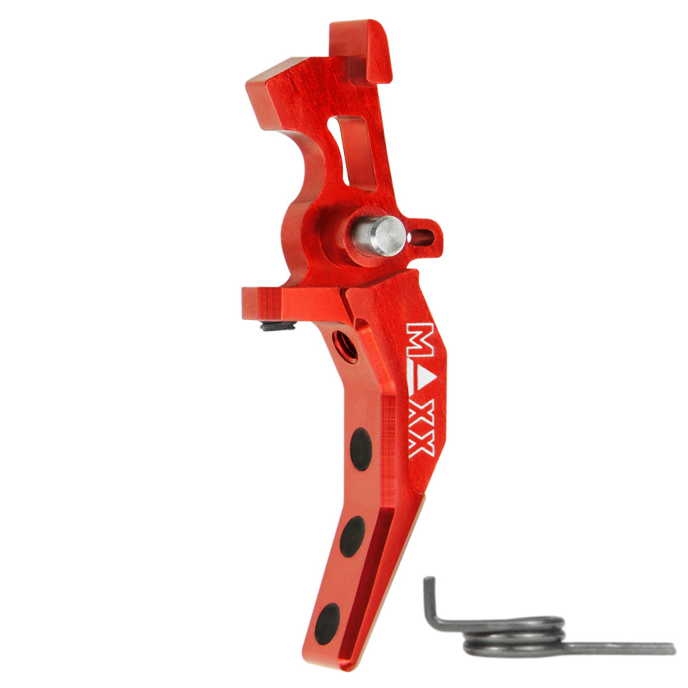 Maxx Model CNC Aluminum Advanced Speed Trigger (Style C) - Red - AIRTACUK