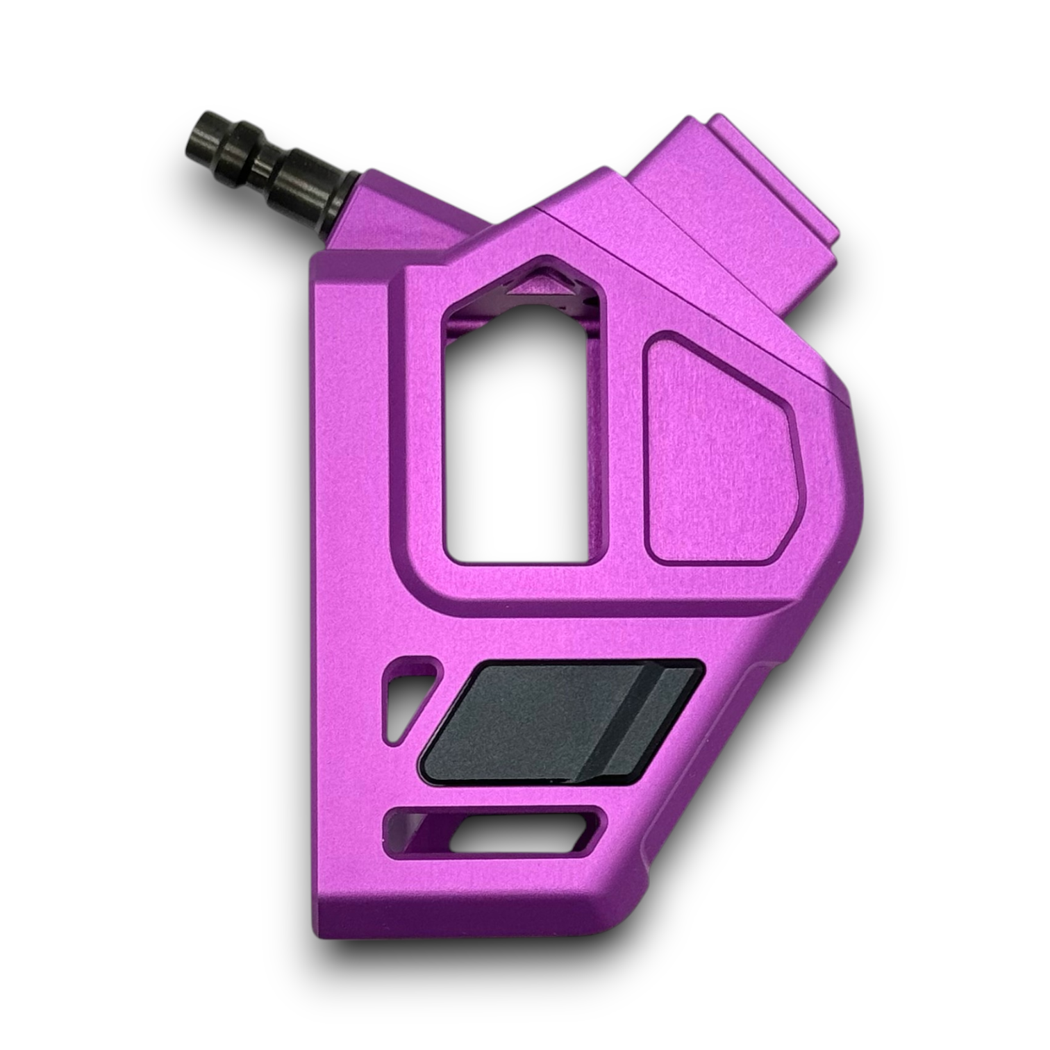 Photo of T1P CNC Angled HPA Adapter - GLK / AAP - purple top, purple base, black catch
