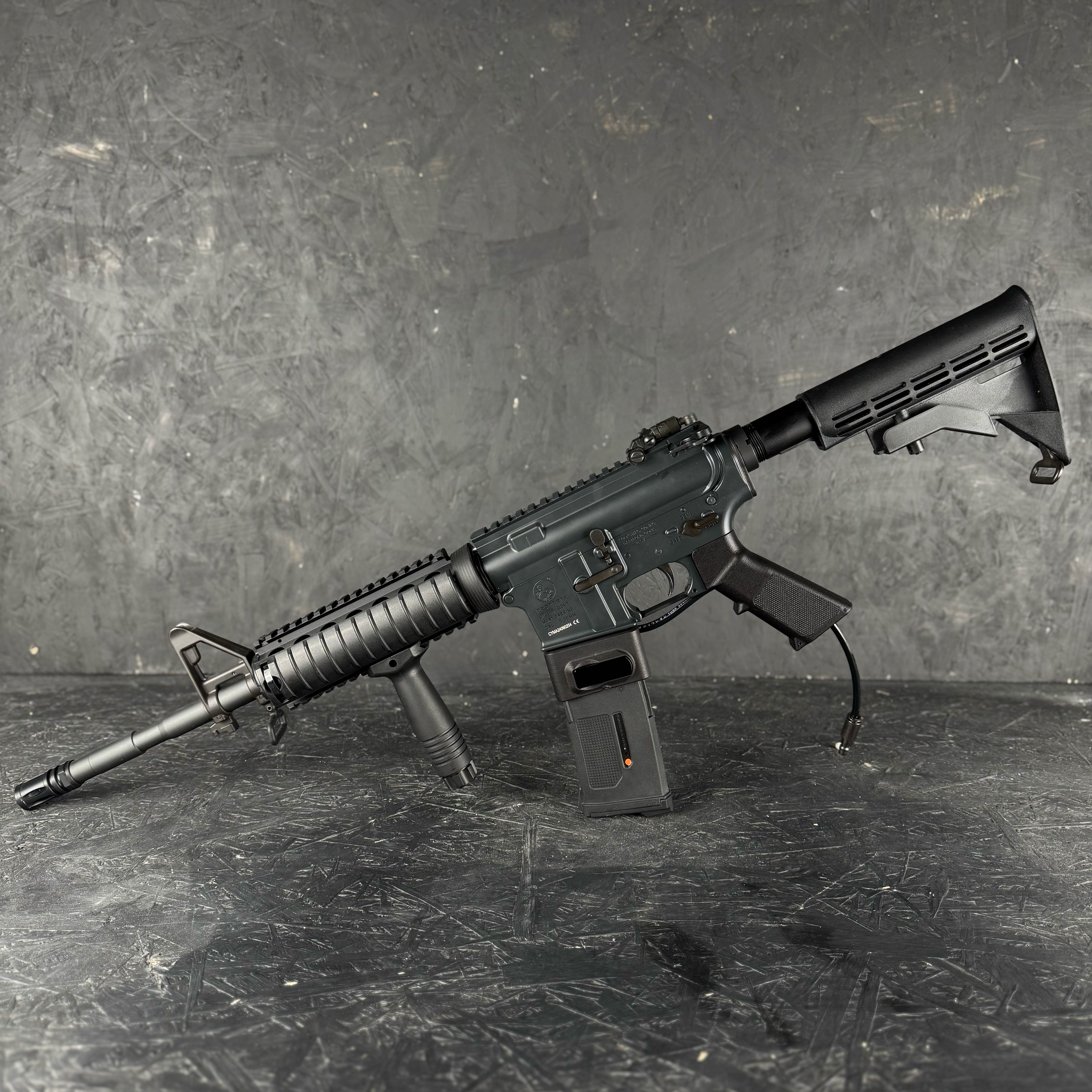Photo of AIRTAC Retro HPA Grip in RIF with adapter