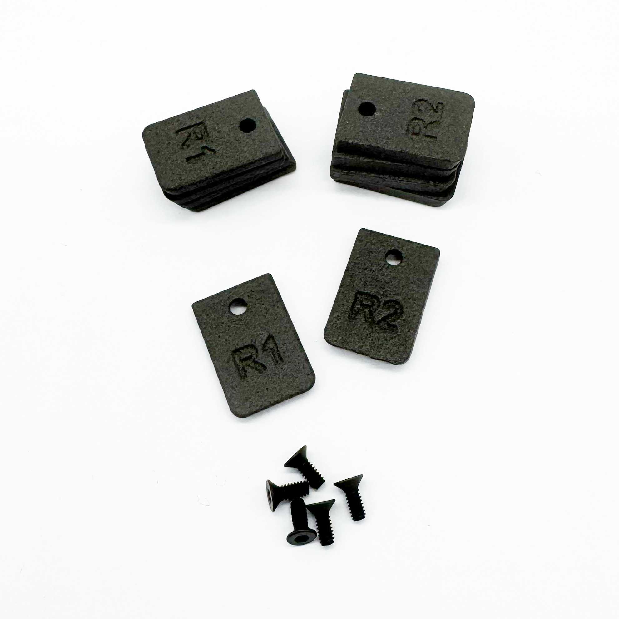 R1 and R2 Shim pack with screws