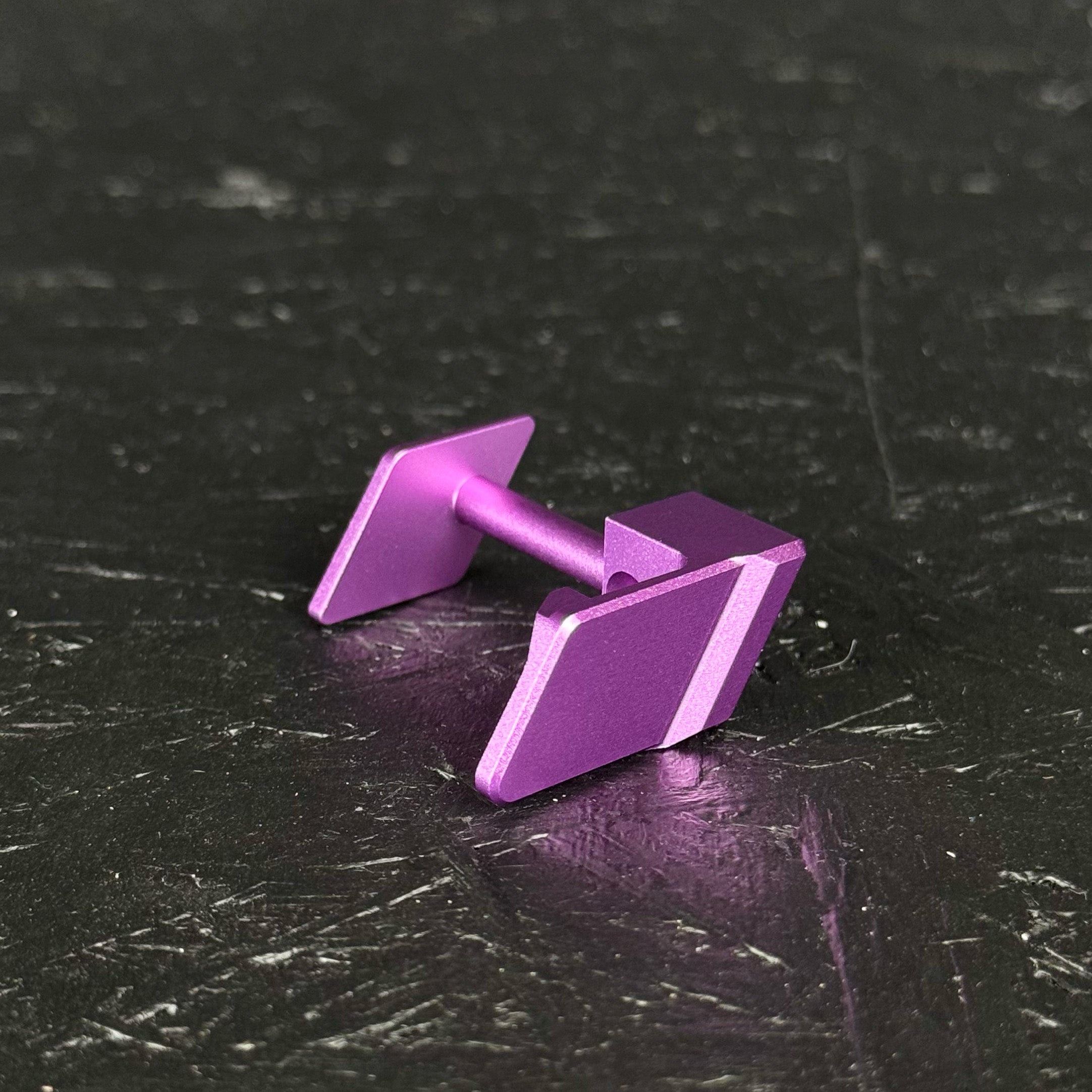 T1P CNC Angled HPA Adapter - Purple Magazine Catch