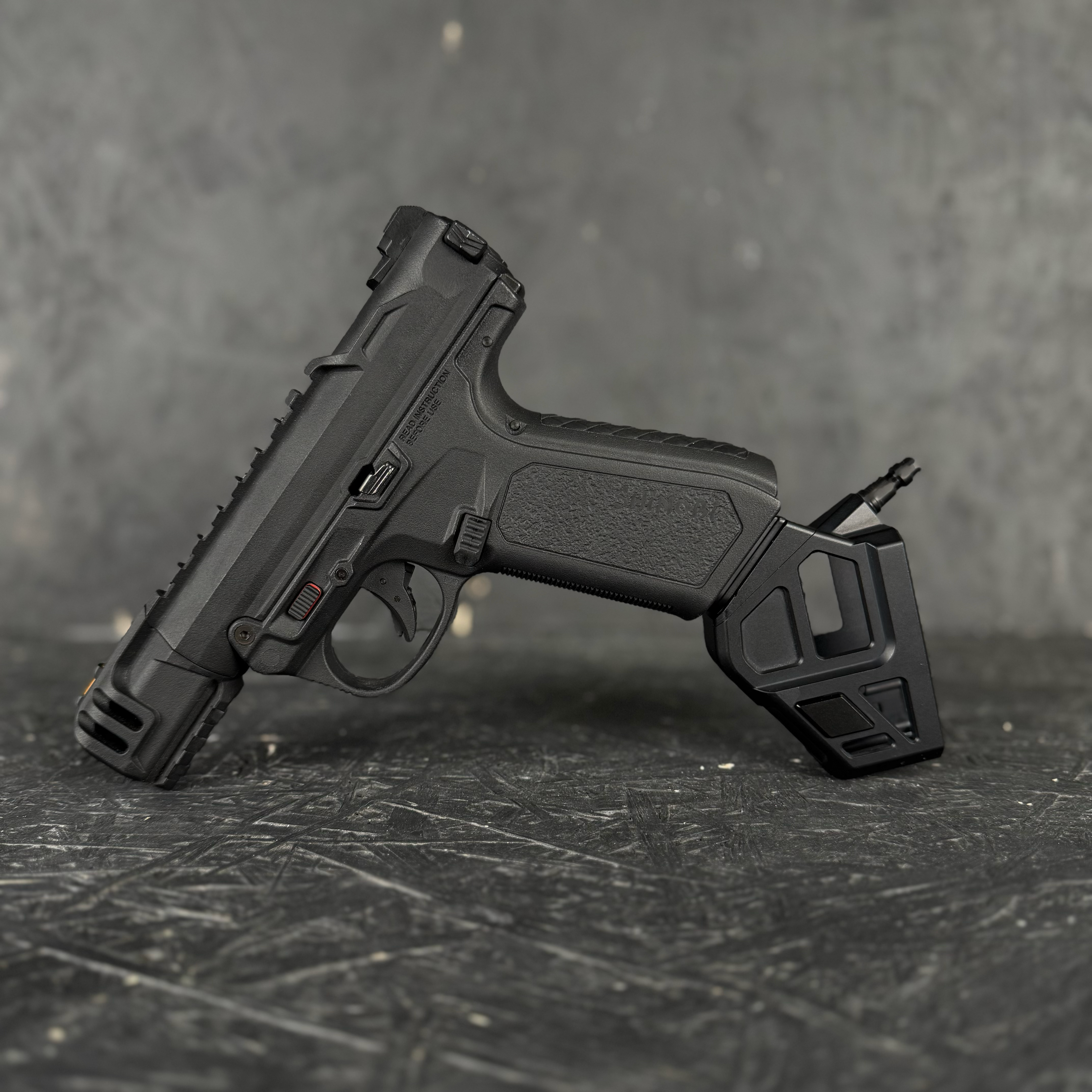 Photo of Tier 1 Precision CNC Angled HPA Adapter - Blackout Edition in RIF