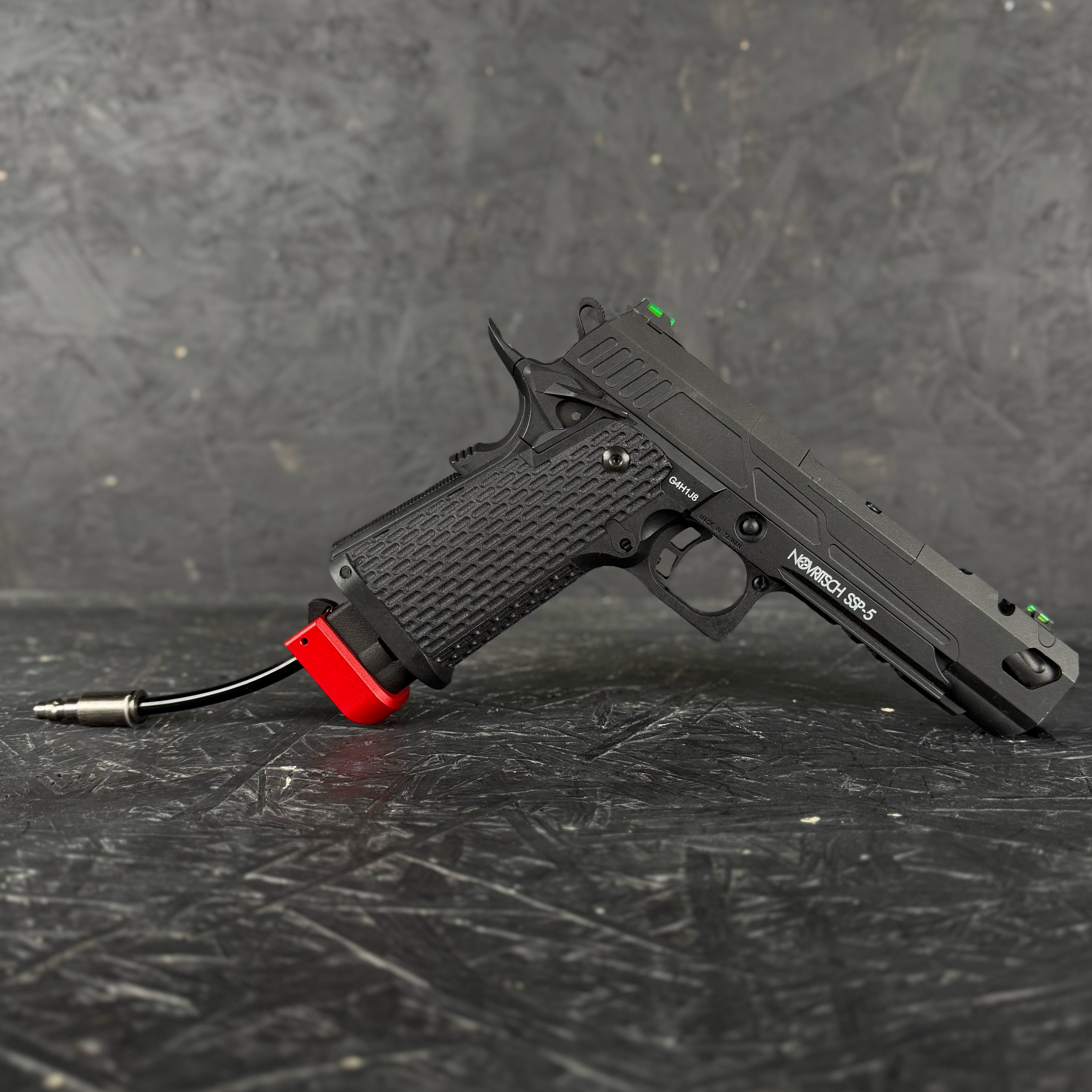 Photo of AIRTAC X T1P Hi-Capa/SSP5 Shotgun Shell Adapter with red base in RIF