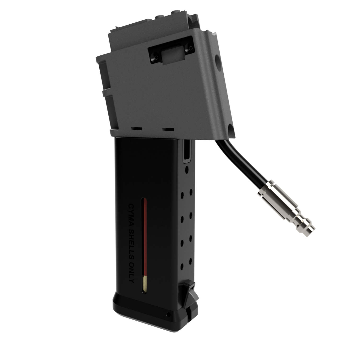 Rendered image of AIRTAC VFC/APFG M4 HPA Adapter (MODULAR) - Plug and Play with shotgun shell base