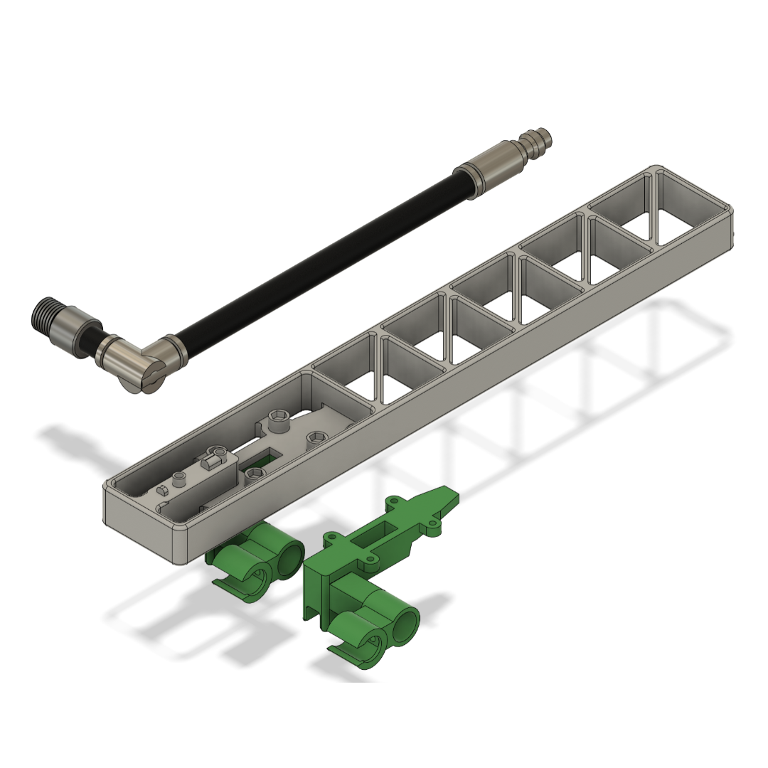 Rendered image of AIRTAC VFC M249 GBB HPA Adapter and AEG Box Conversion V2