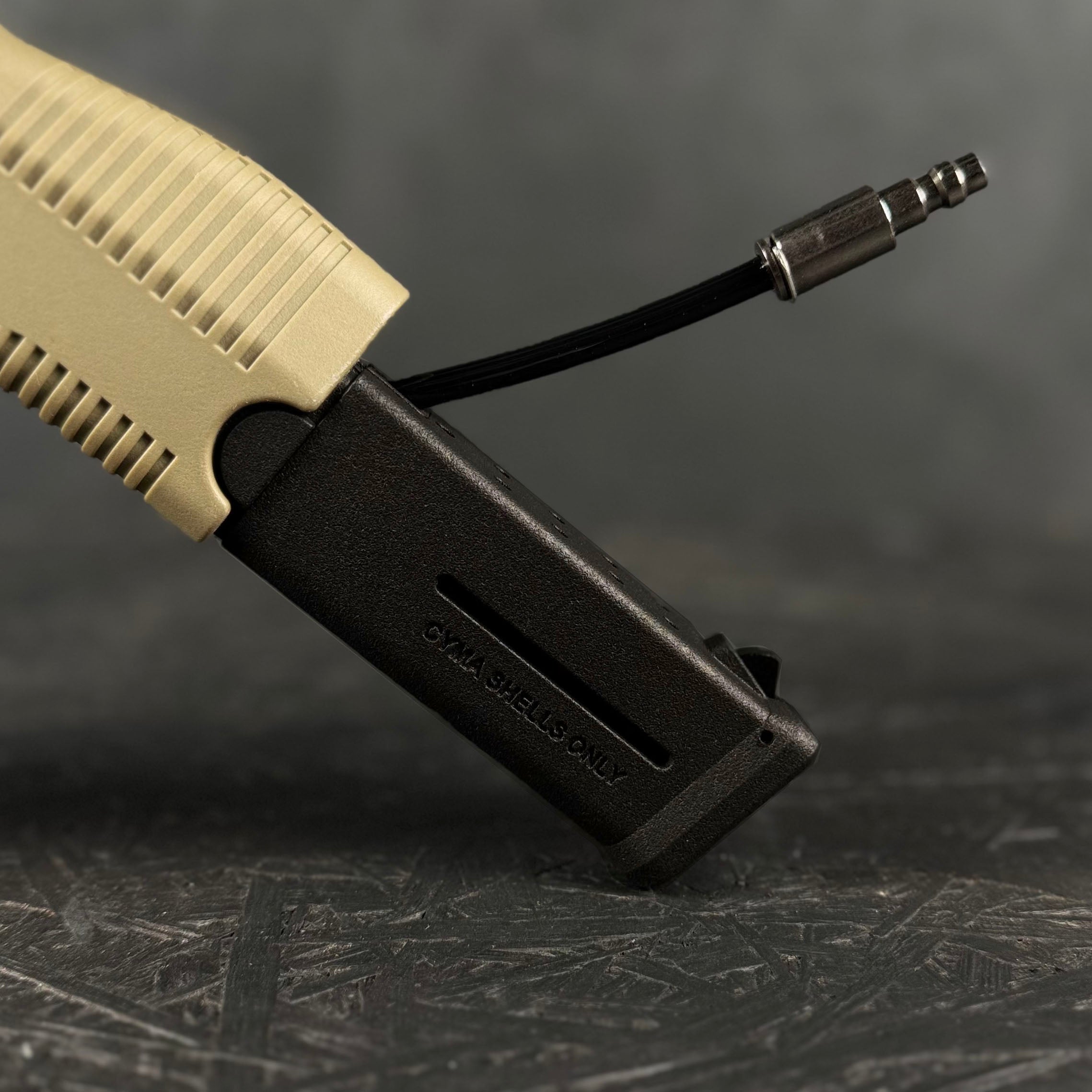 Photo of AIRTAC VMP1/MP9 HPA Adapter with shotgun shell base in RIF