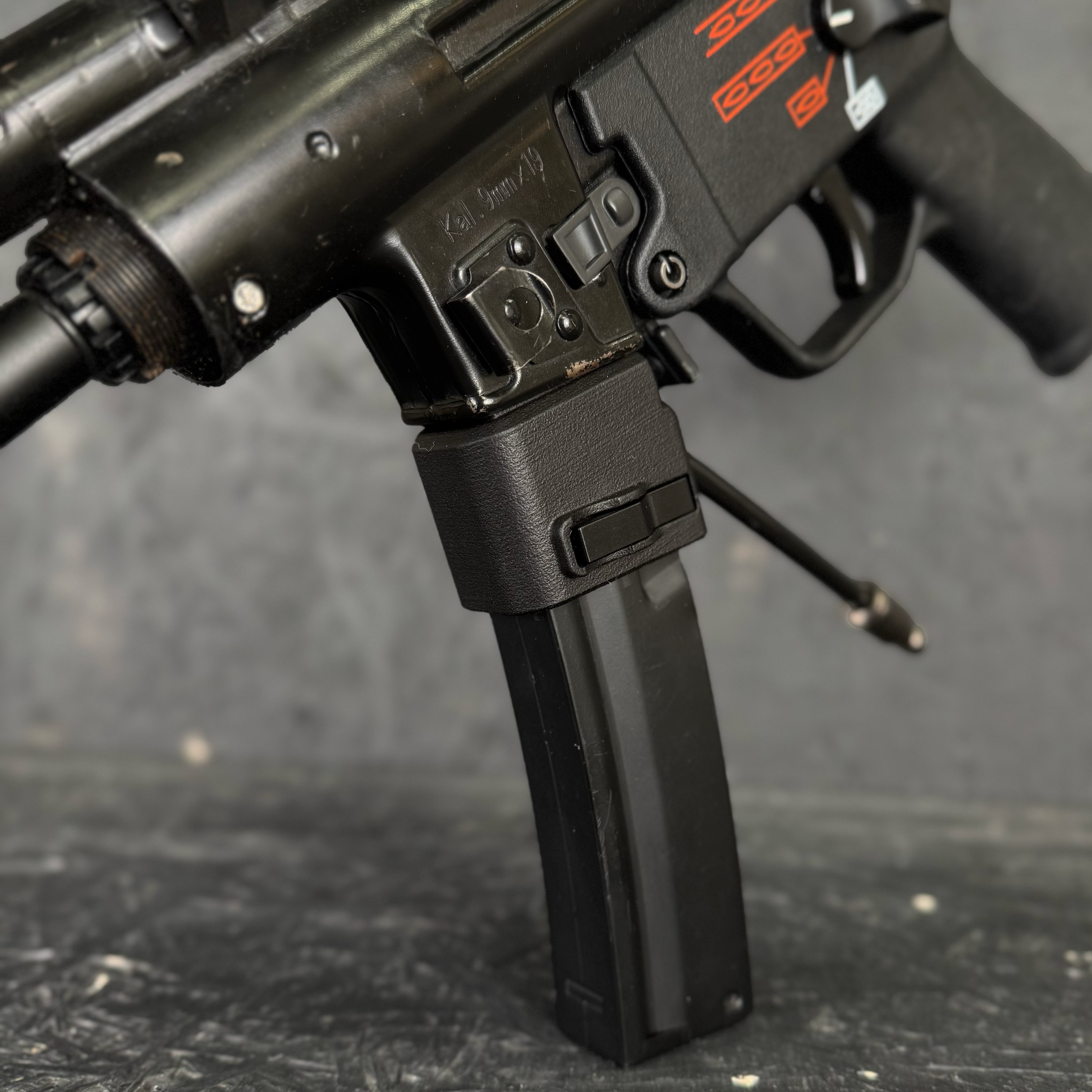 Photo of AIRTAC WE MP5 to MP5 AEG HPA Adapter in RIF with mag